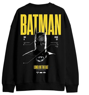 Batman 85th Anniversary - Long Live the Bat on Men's Black Sweatshirt