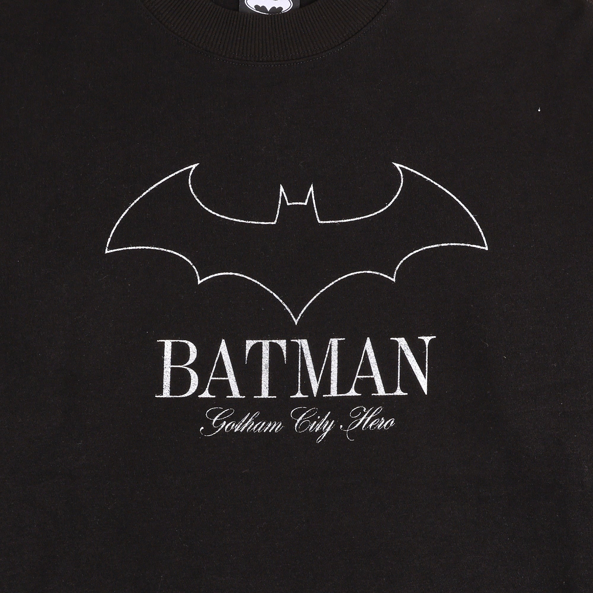 Batman The Dark Knight Men’s Black Crew Neck Sweatshirt