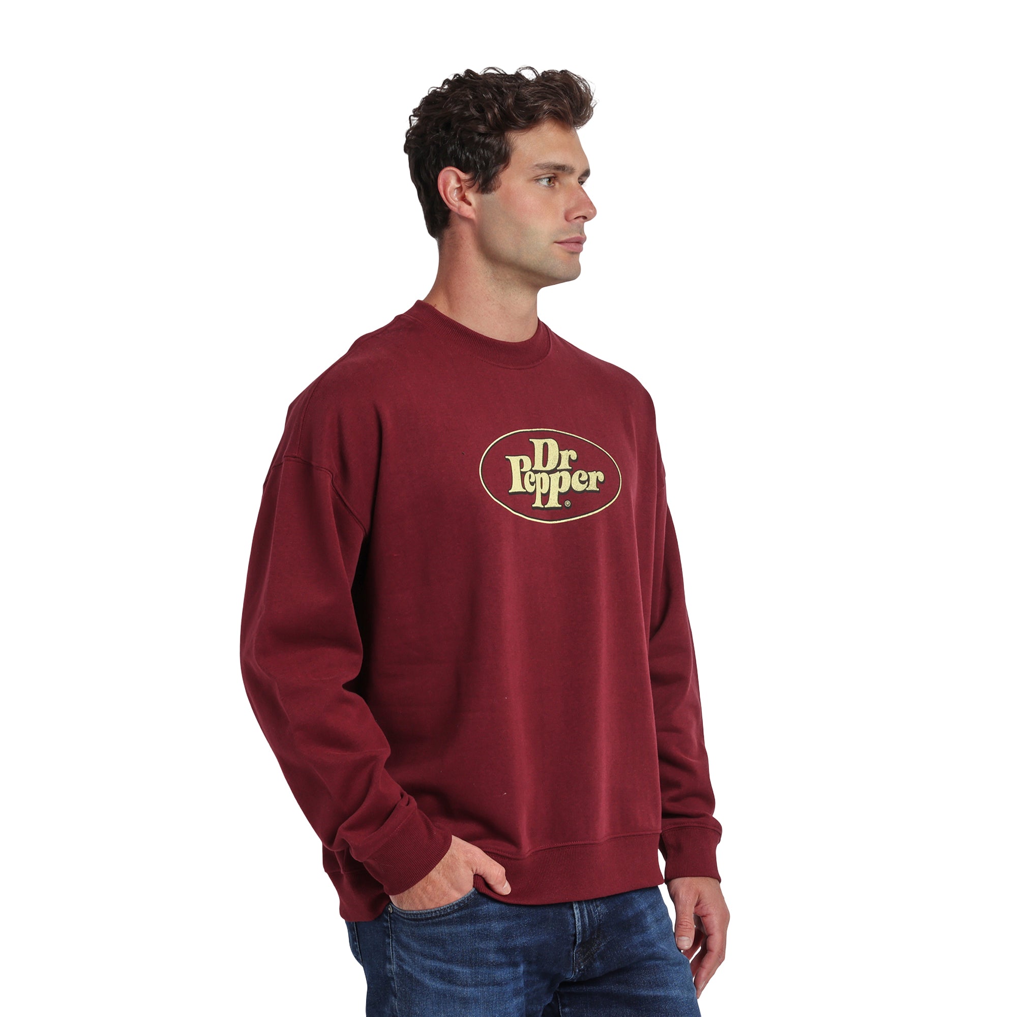 Dr Pepper “I’m A Pepper, You’re A Pepper” Men’s Oversized Crew Neck Sweatshirt