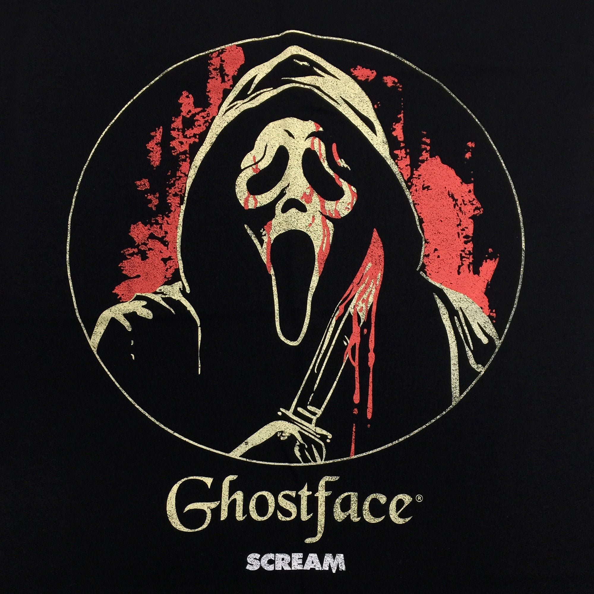 Ghostface Men’s Oversized Black Crew Neck Sweatshirt
