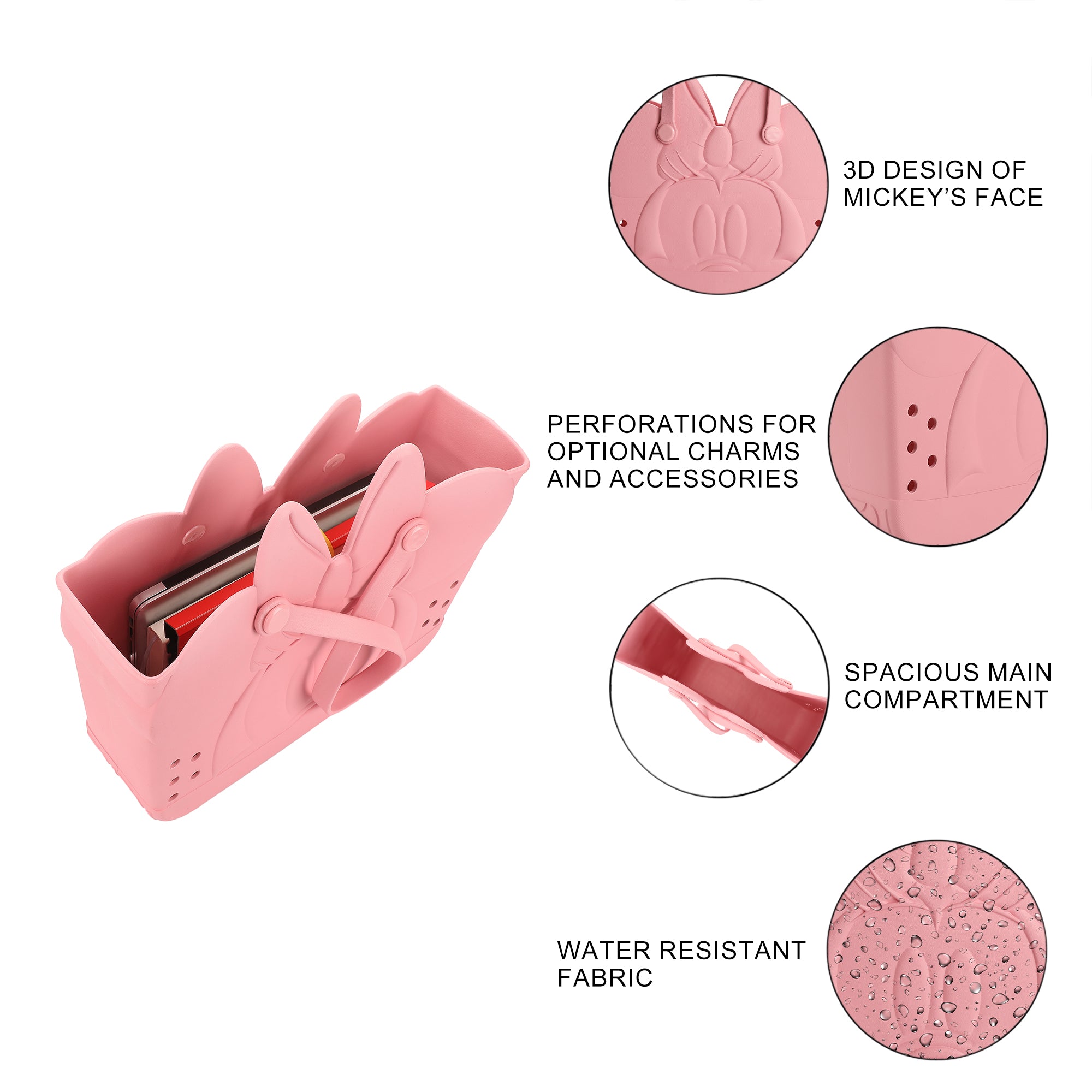 Bioworld Gummy Tote Character 16.5" EVA Molded Tote Bag