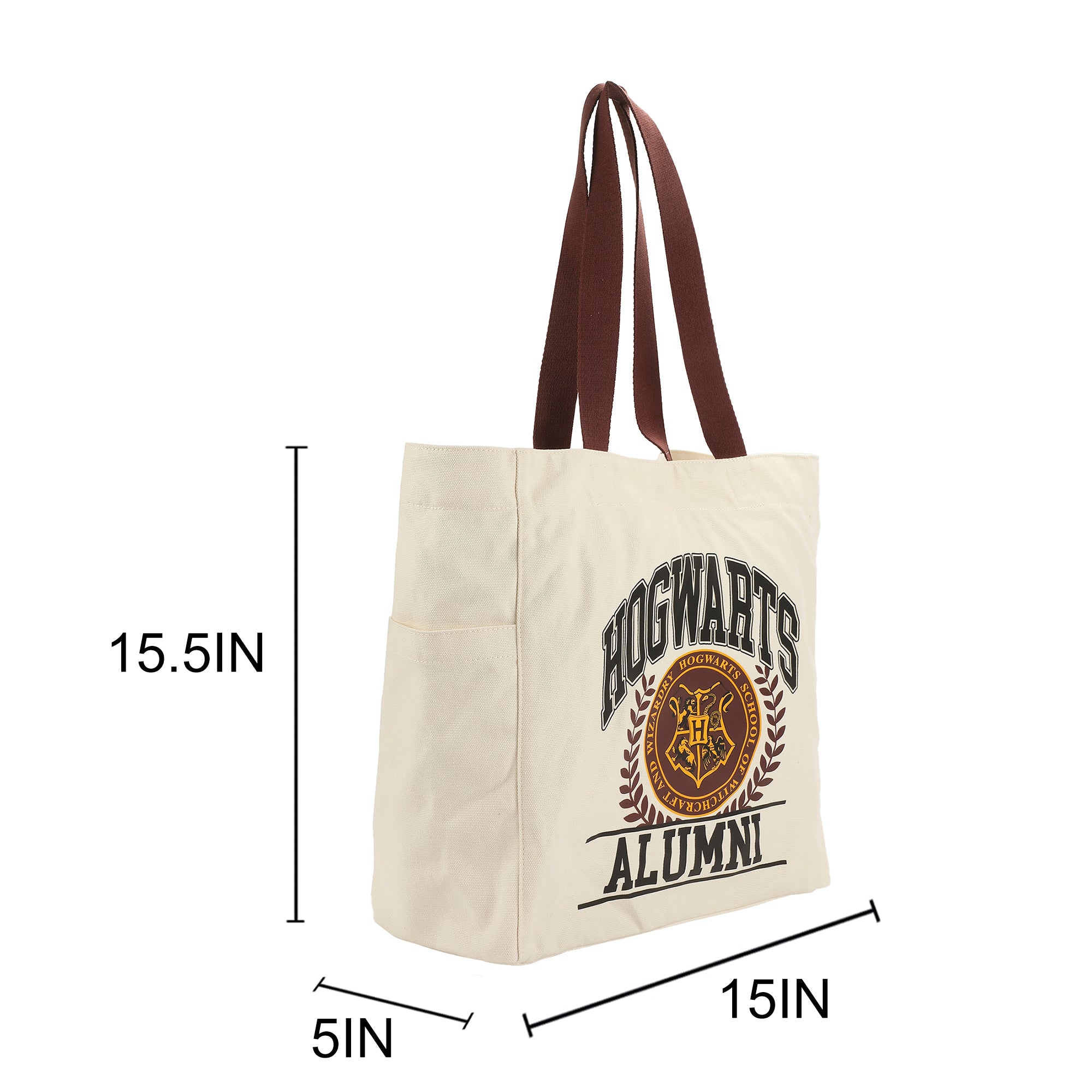 Harry Potter Hogwarts Alumni 15.5-Inch Adult Canvas Tote Bag