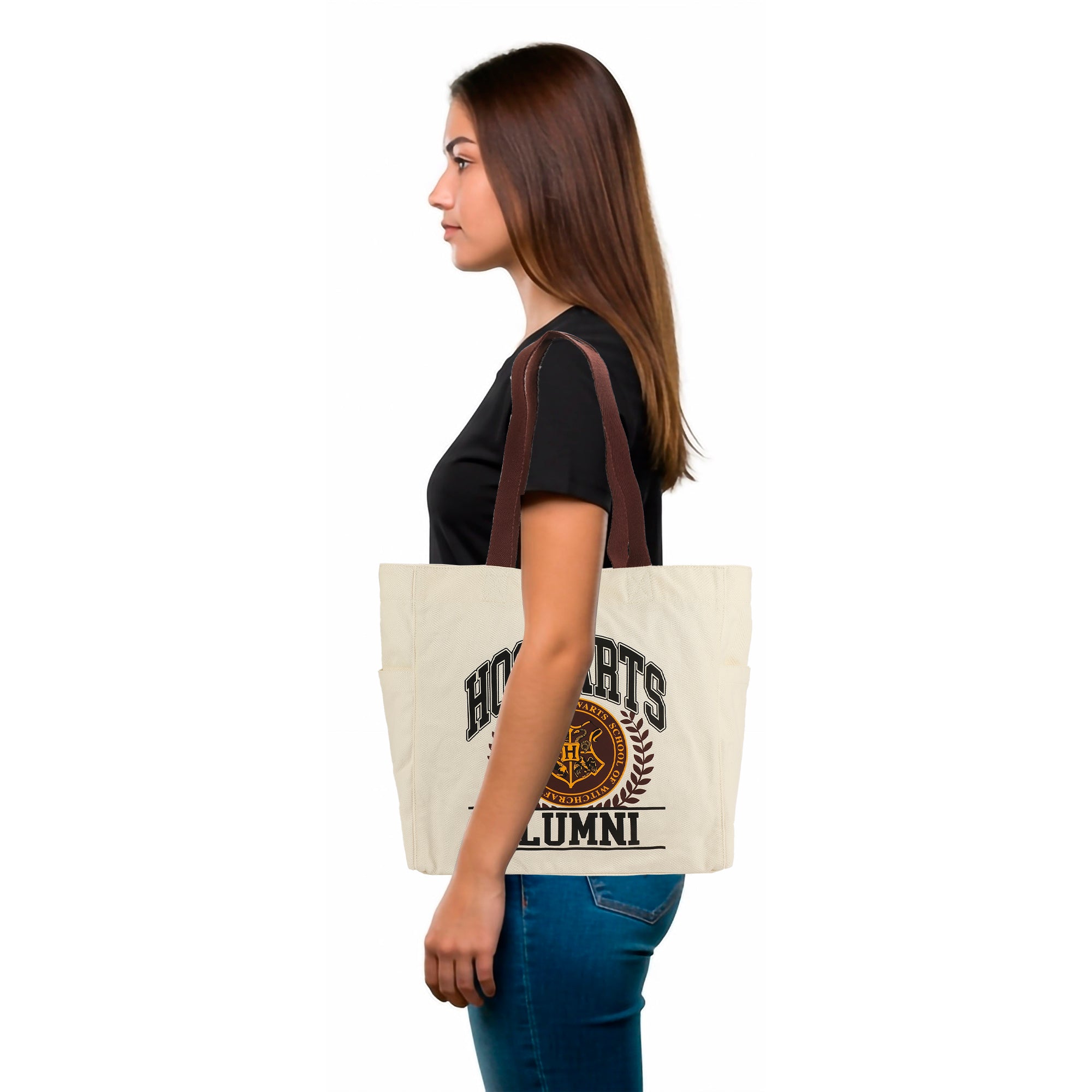 Harry Potter Hogwarts Alumni 15.5-Inch Adult Canvas Tote Bag