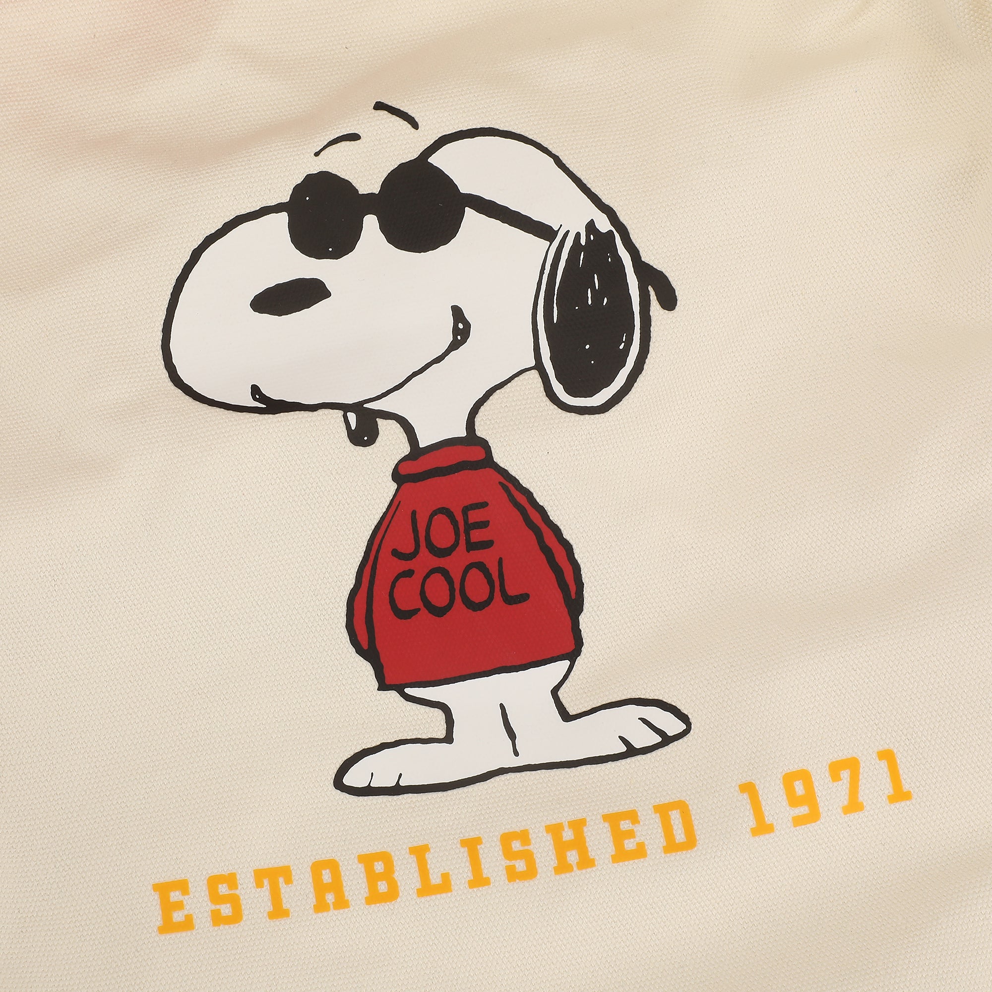 Peanuts Joe Cool Snoopy Est. 1971 15.5-Inch Adult Canvas Tote Bag