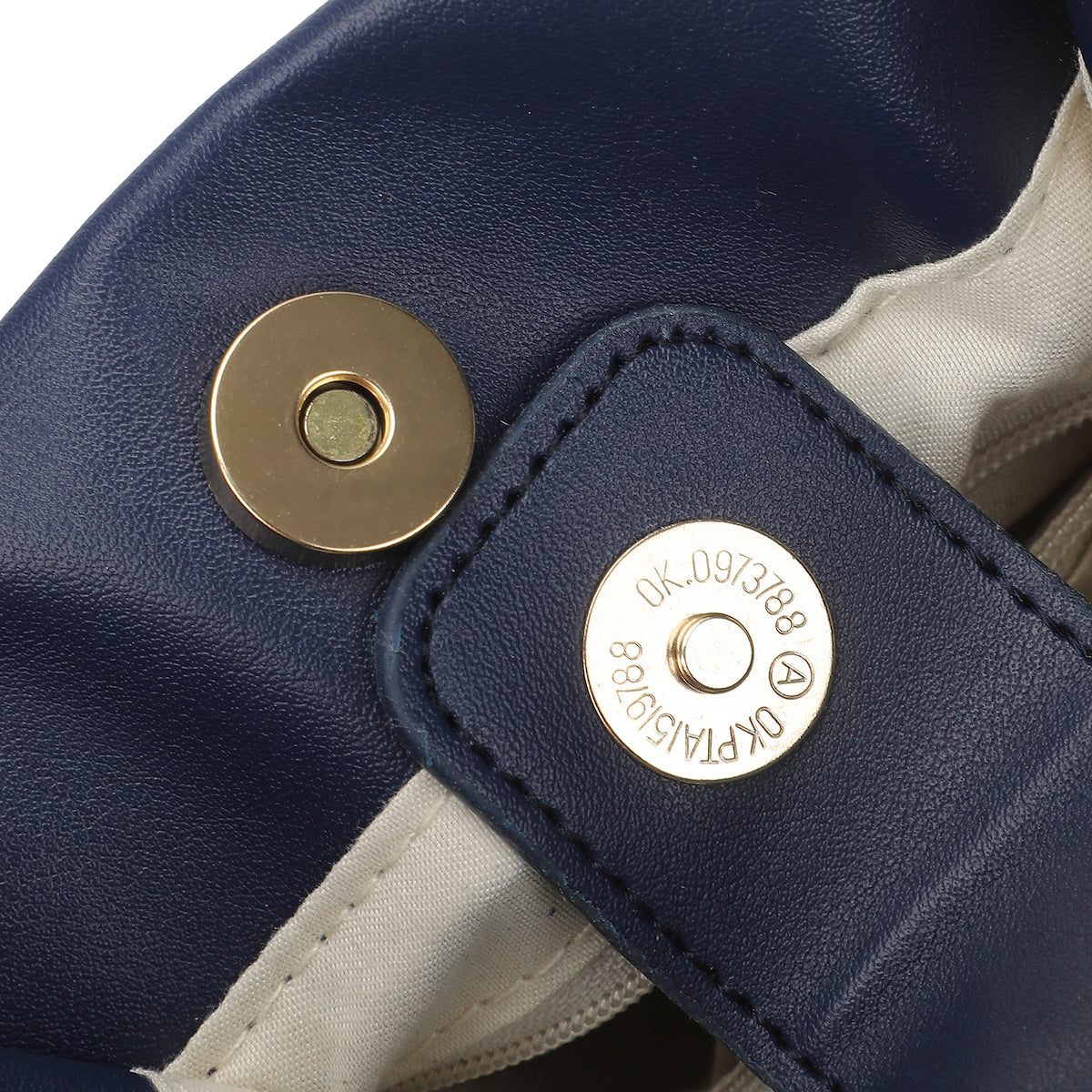 Disney Bashful Mickey Pose 11.3" Blue & White Striped Crossbody Bag