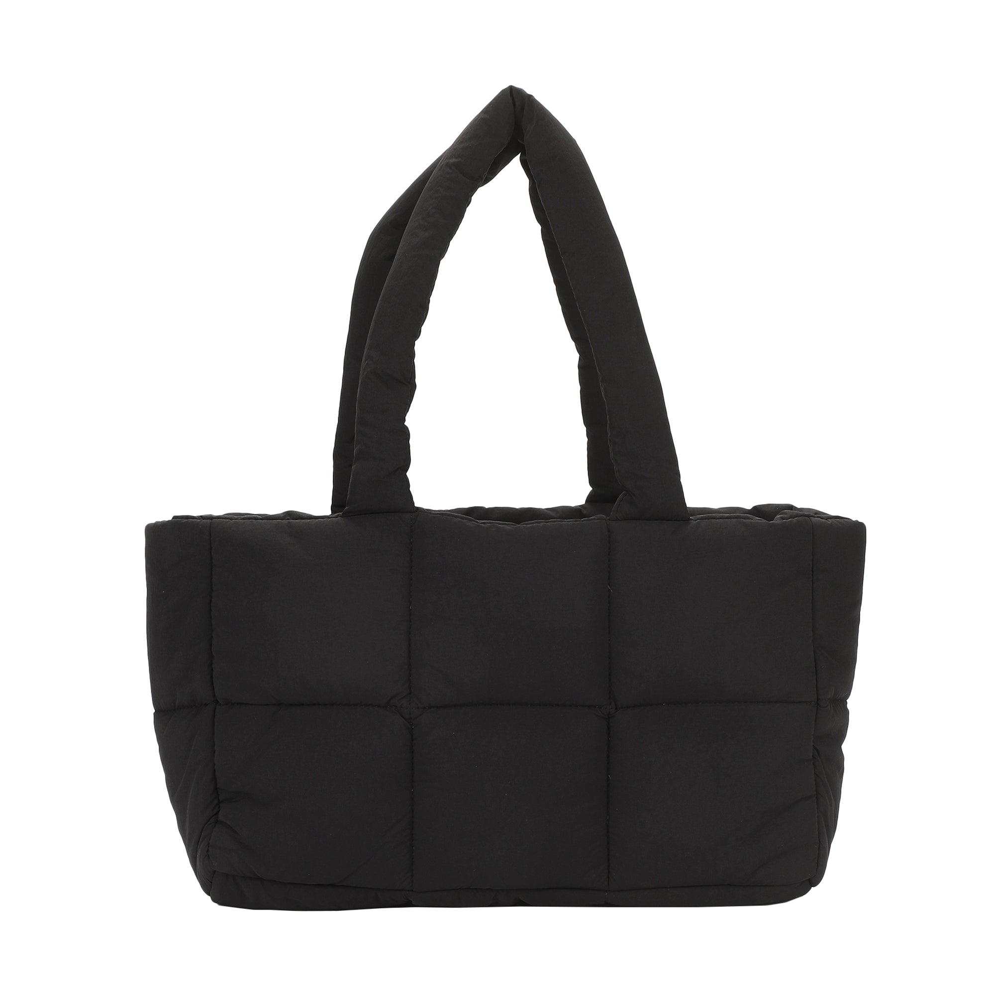 Mickey Mouse Quilted Puffer Tote Bag with Rubber and PU Badge