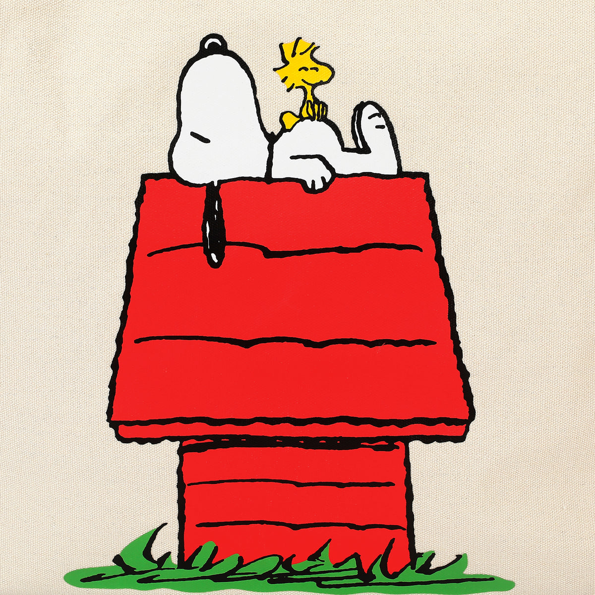 Peanuts Snoopy Transfer Print Natural 15.5" Canvas Tote Bag