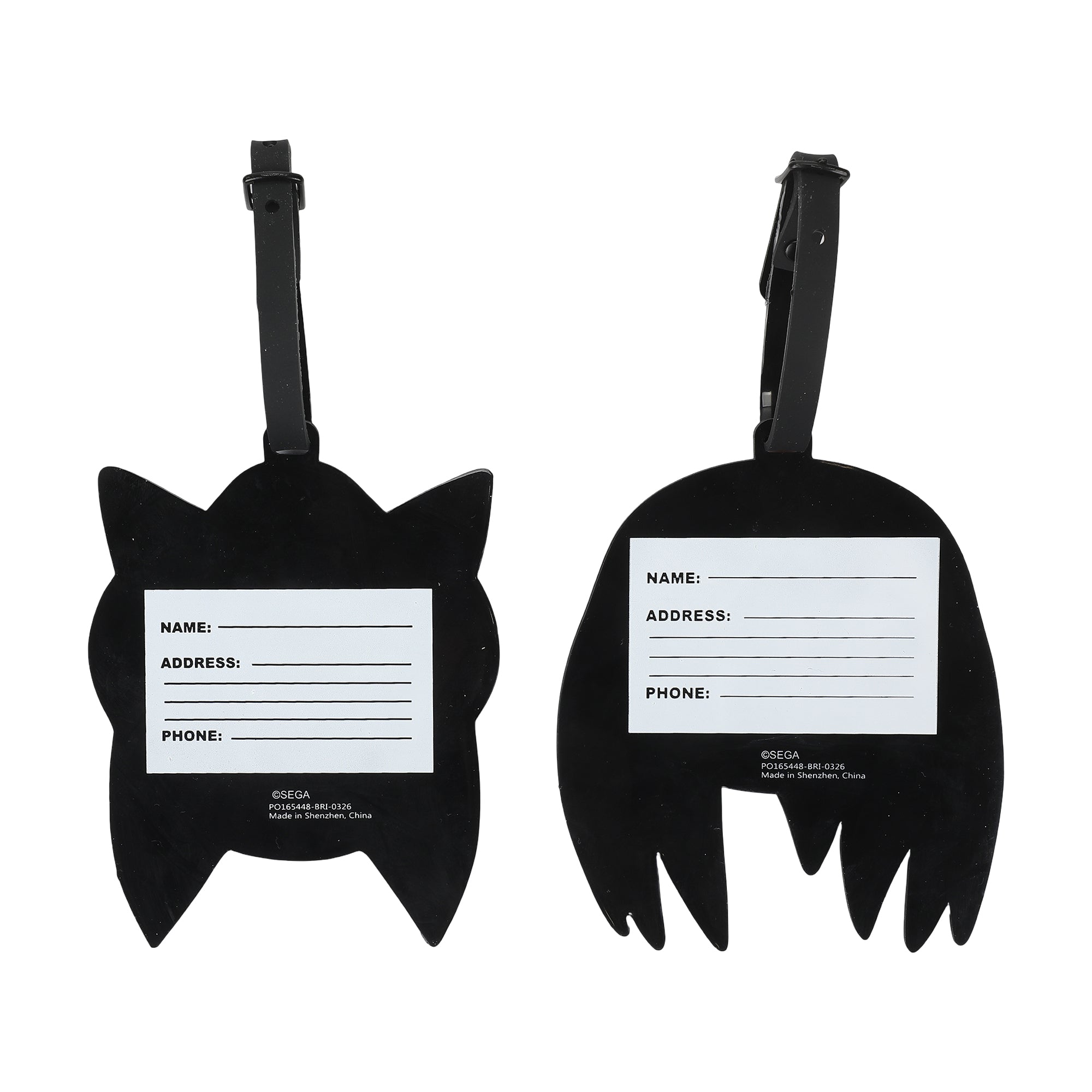 Sonic the Hedgehog Sonic and Knuckles Molded Rubber Luggage Tags (Set of 2)