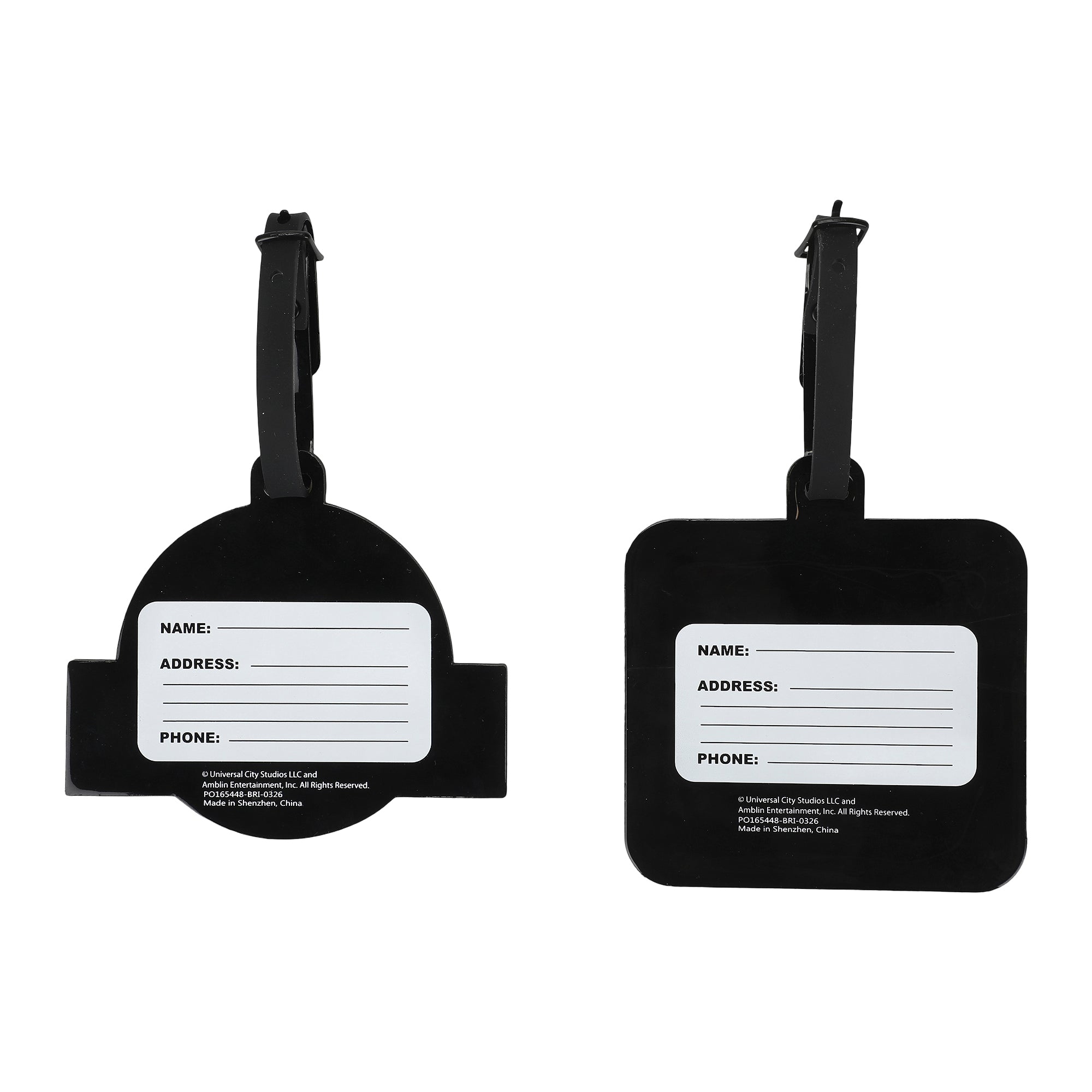 Jurassic Park Qualified Dinosaur Expert Molded Rubber Luggage Tags (Set of 2)