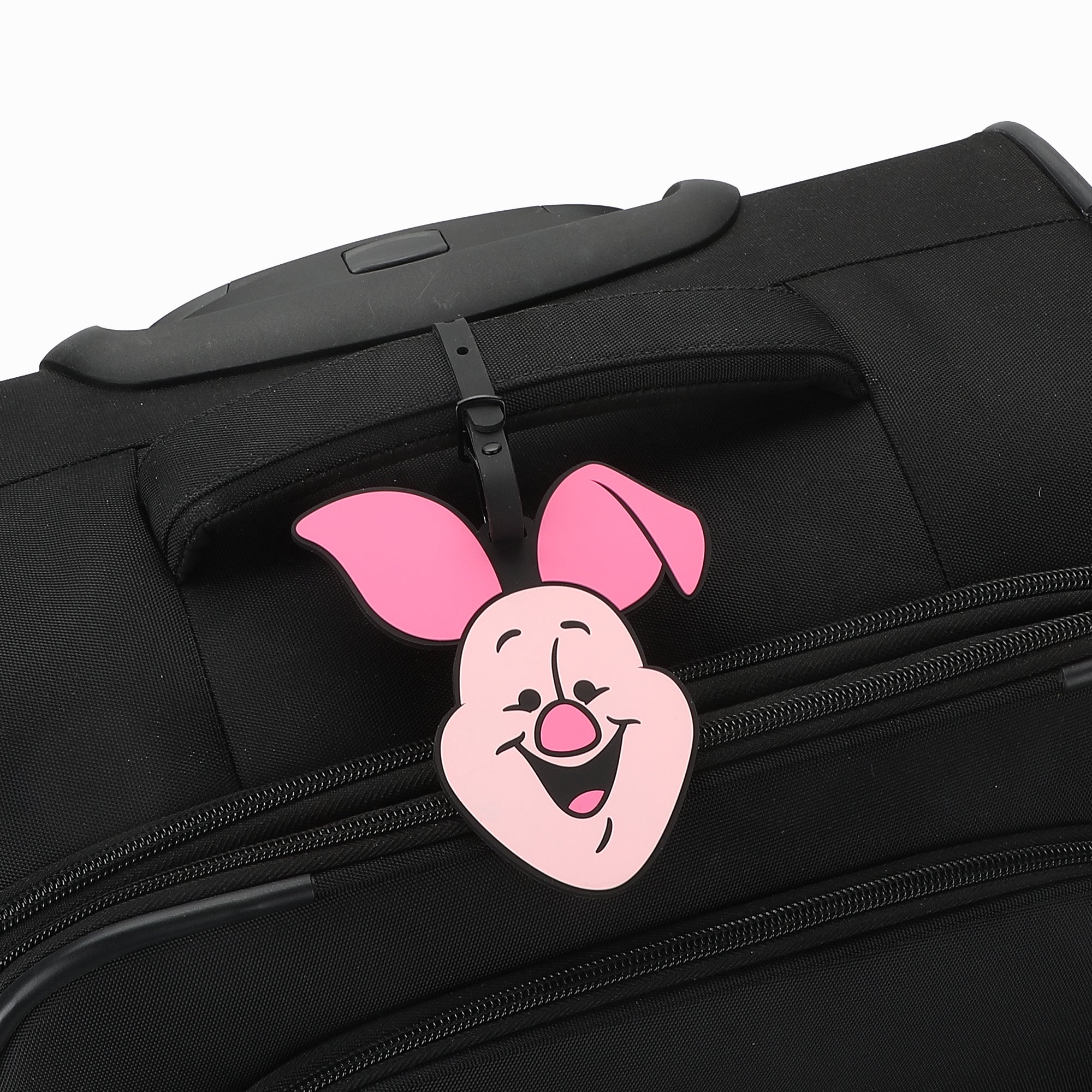 Winnie The Pooh Pooh and Piglet Molded Rubber Luggage Tag Set 2pc
