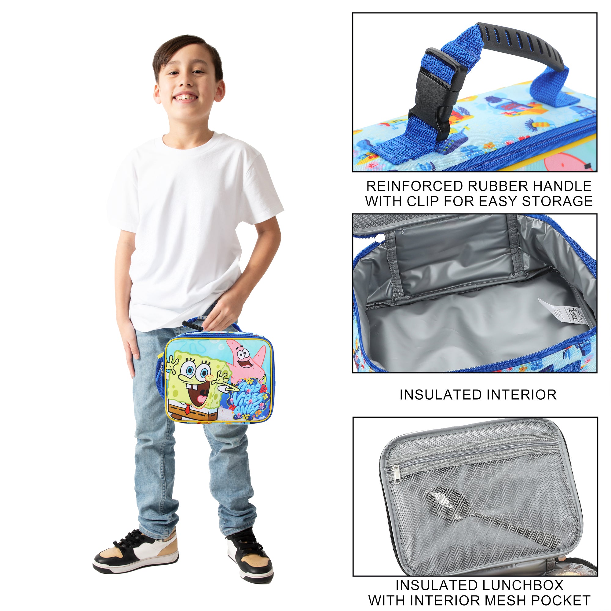 SpongeBob SquarePants "Good Vibes Only" Insulated Lunch Kit