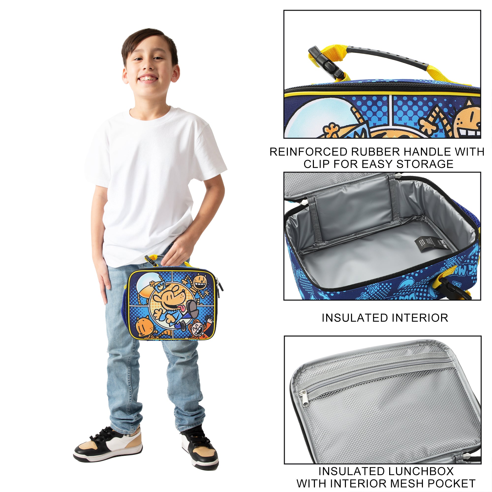 Dog Man In Action Insulated Lunch Kit