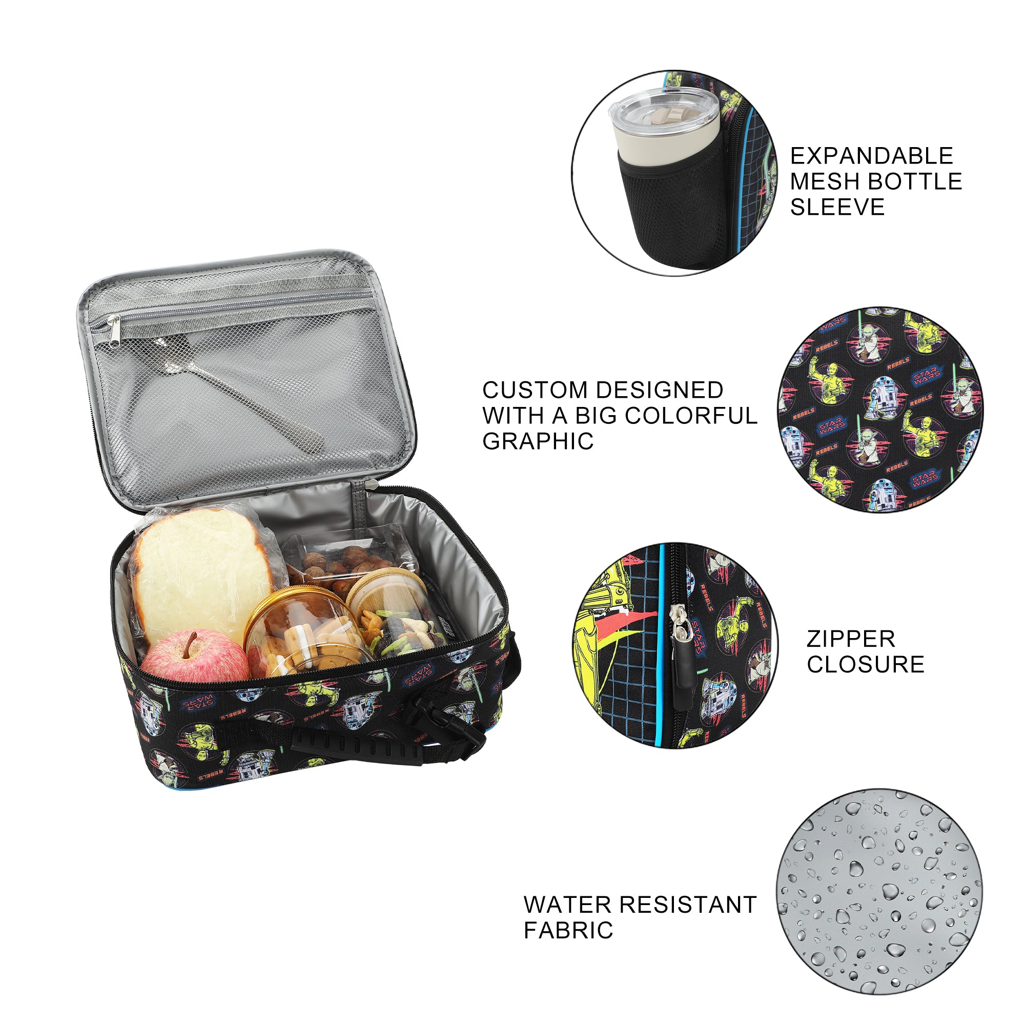 Star Wars Vintage-Inspired Characters Insulated Lunch Kit