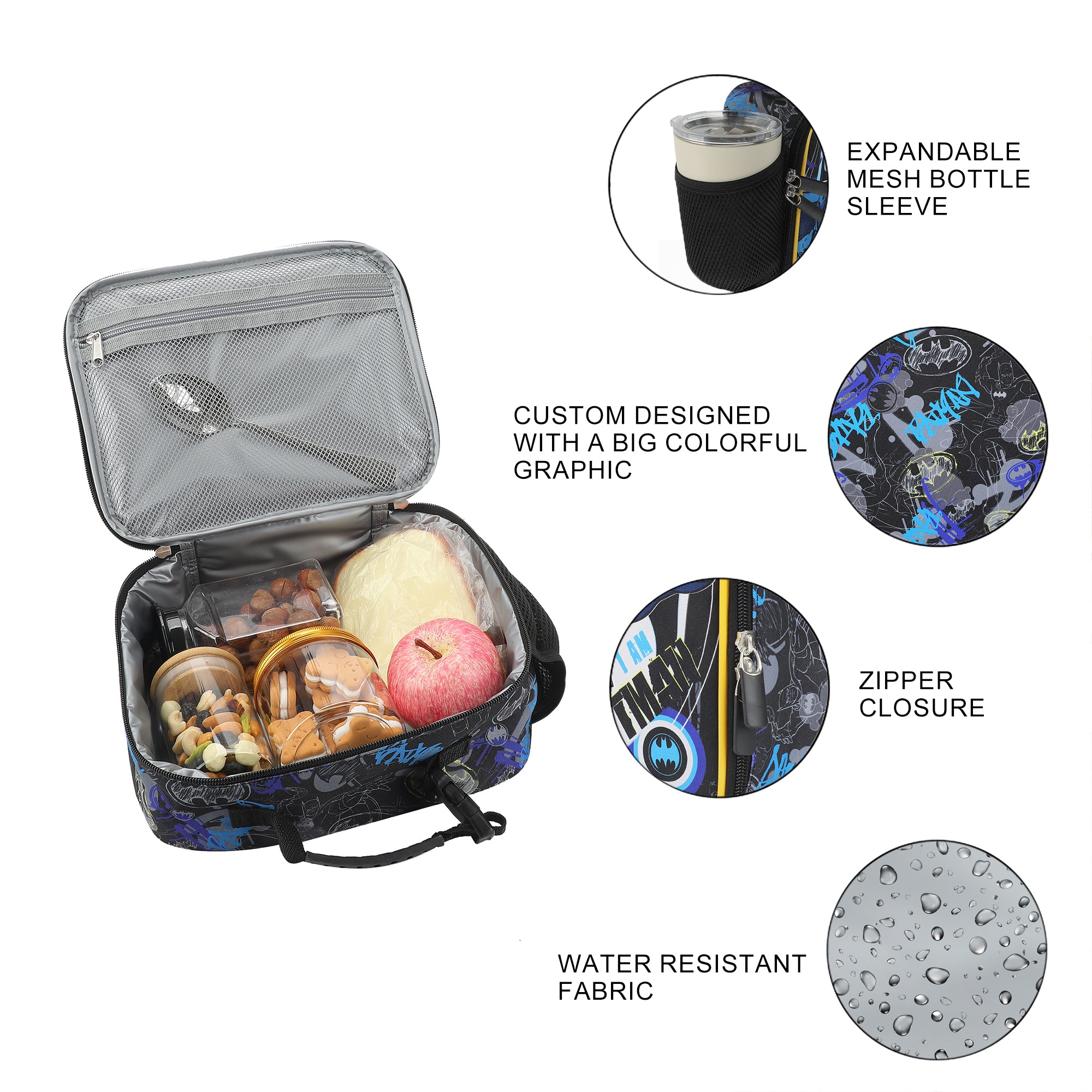 Batman In Action Insulated Lunch Kit