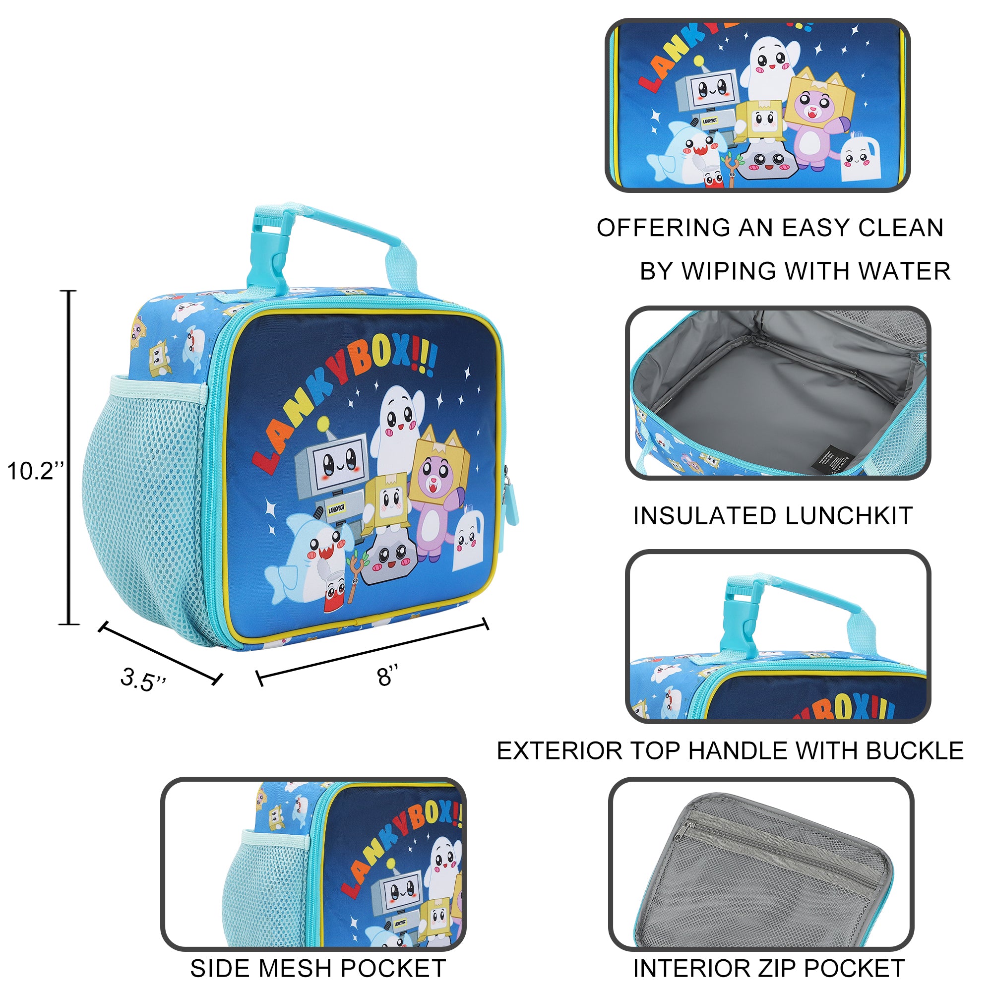 Lanky Box Favorite Characters Insulated Lunch Kit