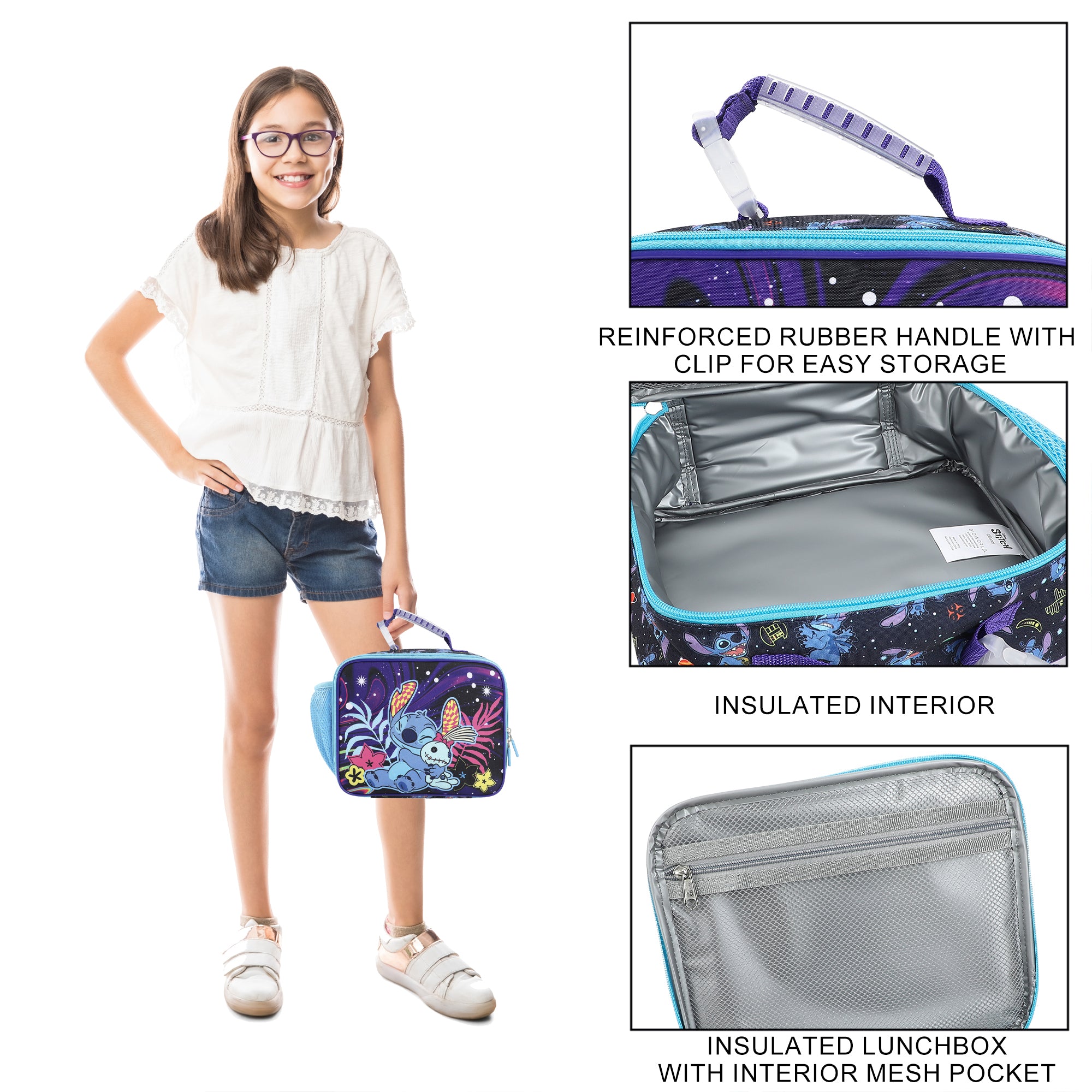Disney's Stitch Tropical Galaxy Insulated Lunch Kit