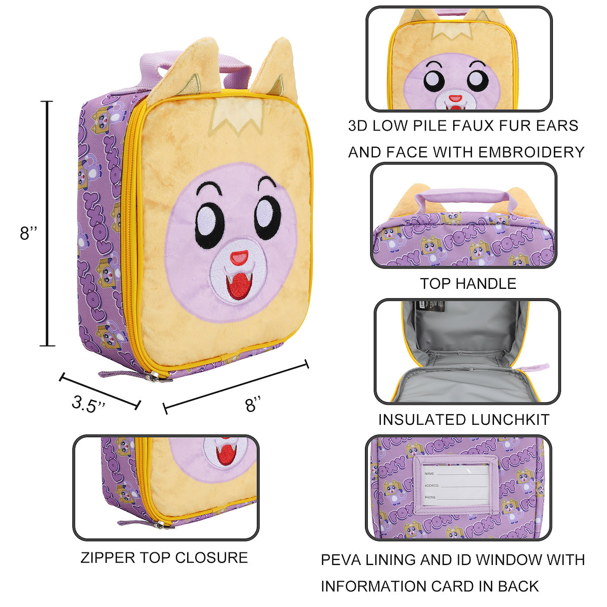 Lankybox Foxy Novelty Lunchbox