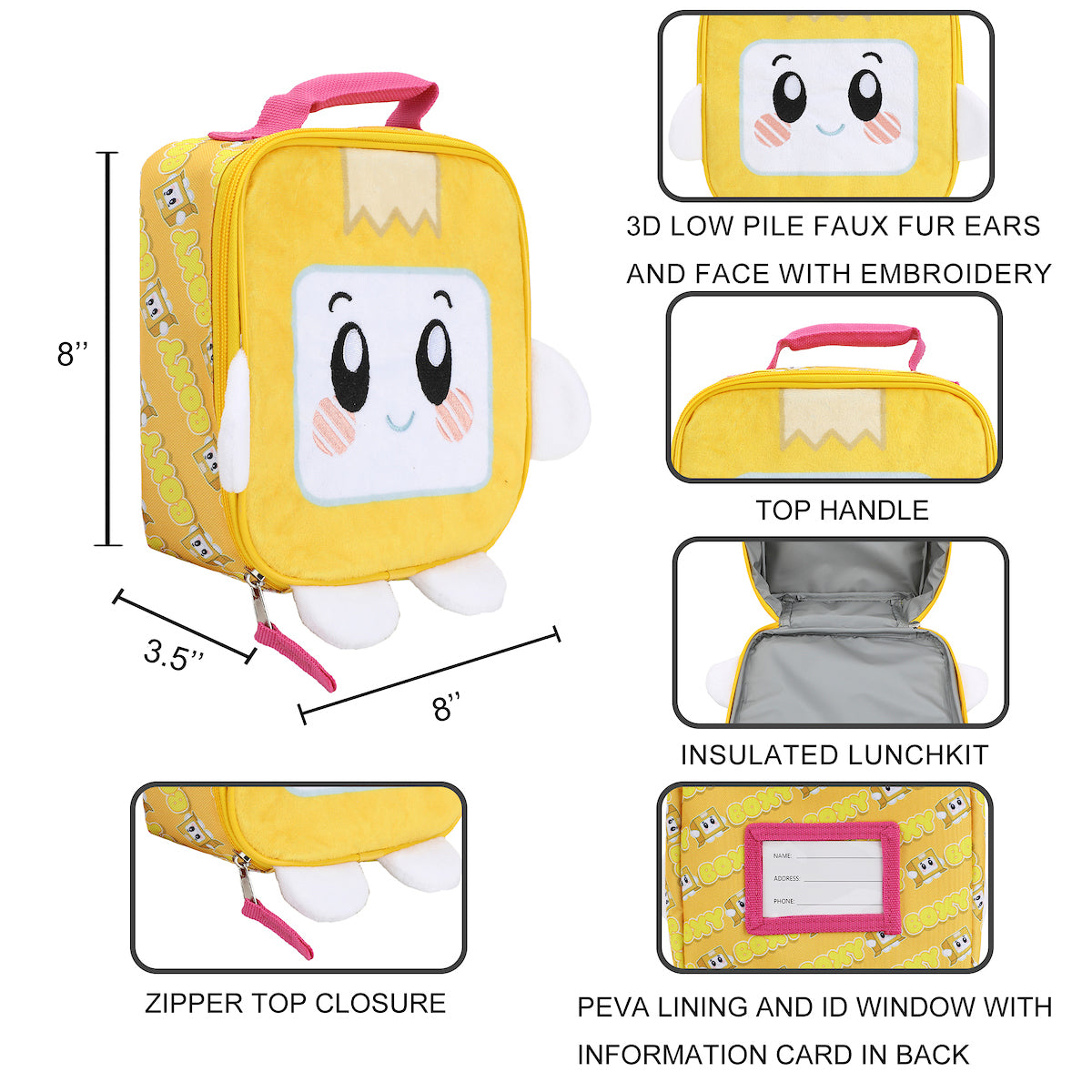Lankybox Boxy Novelty Lunch Box