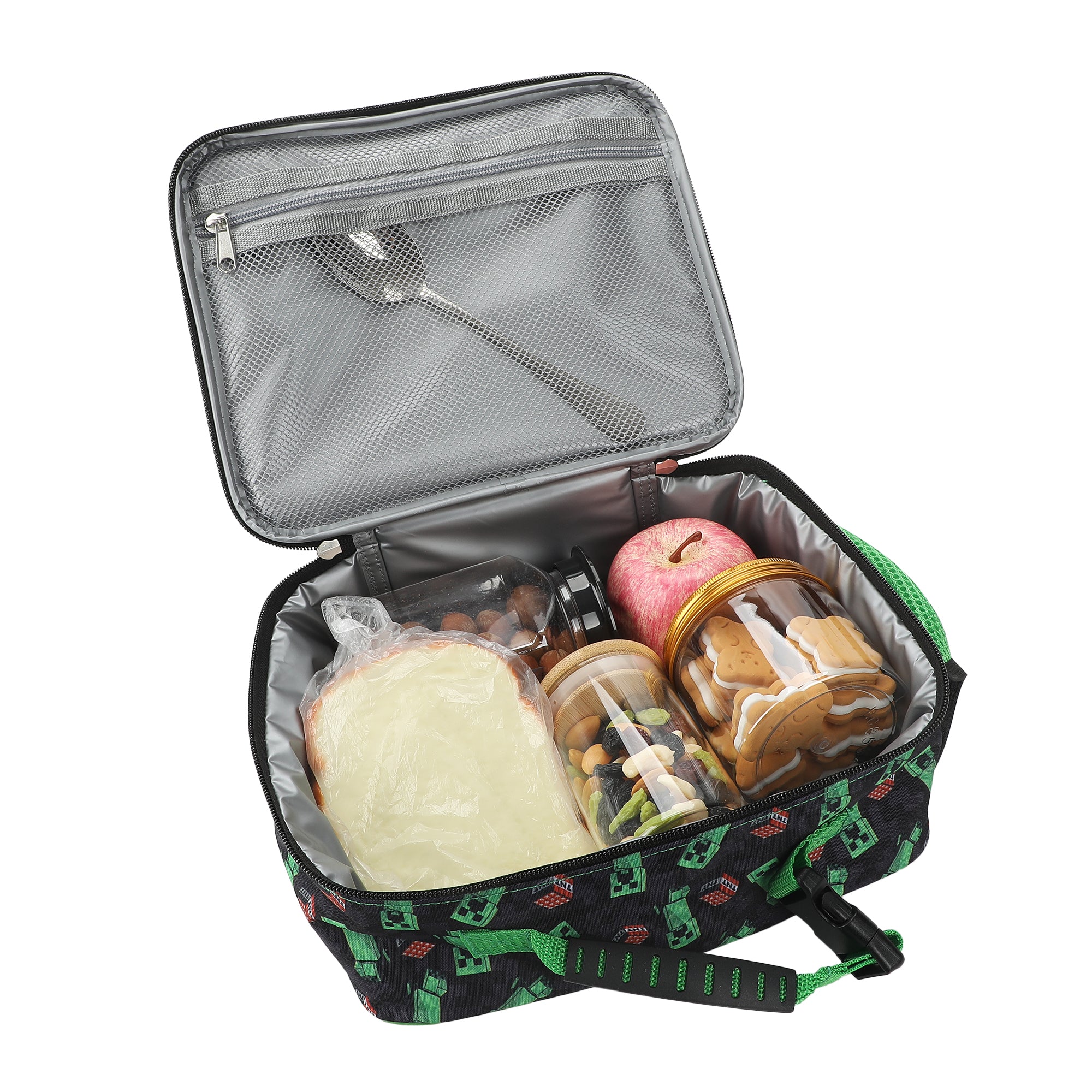 Minecraft Creepers and Block Characters Insulated Lunch Kit