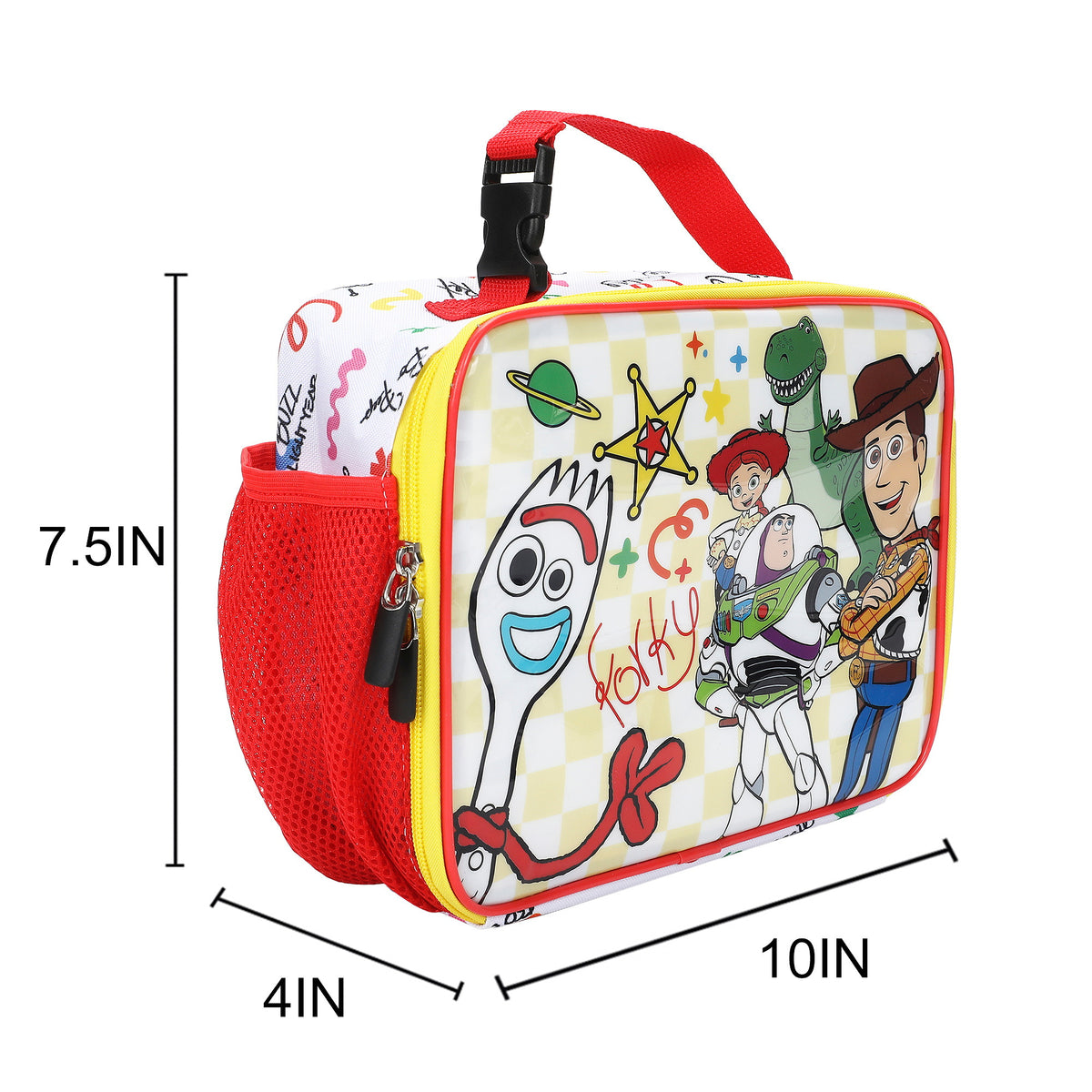 Toy Story Kids Lunch Bag with Reverse Printed PVC for School and On-the-Go Meals