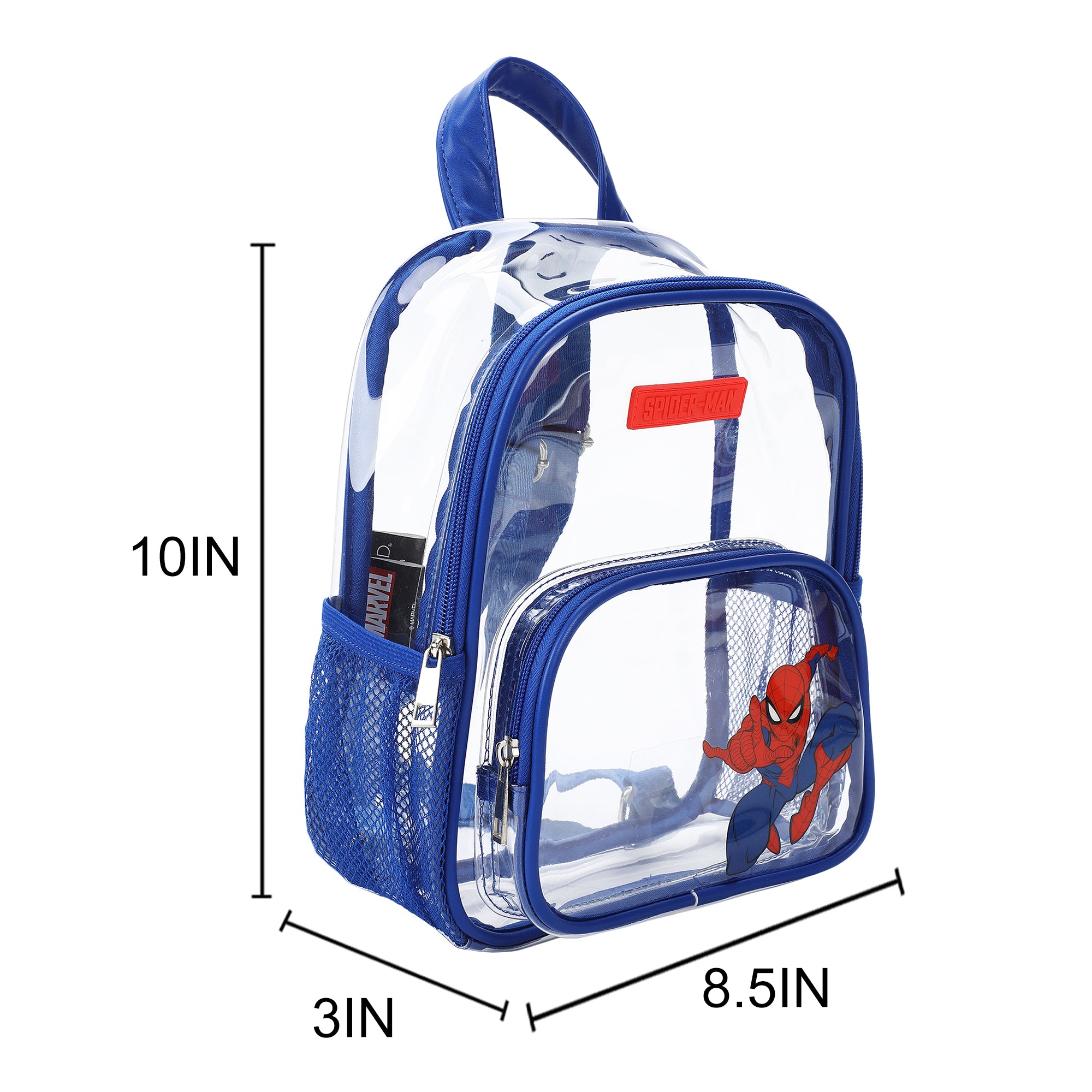 Spider-Man Classic Heroic Pose Clear 10" Adult Mini Backpack
