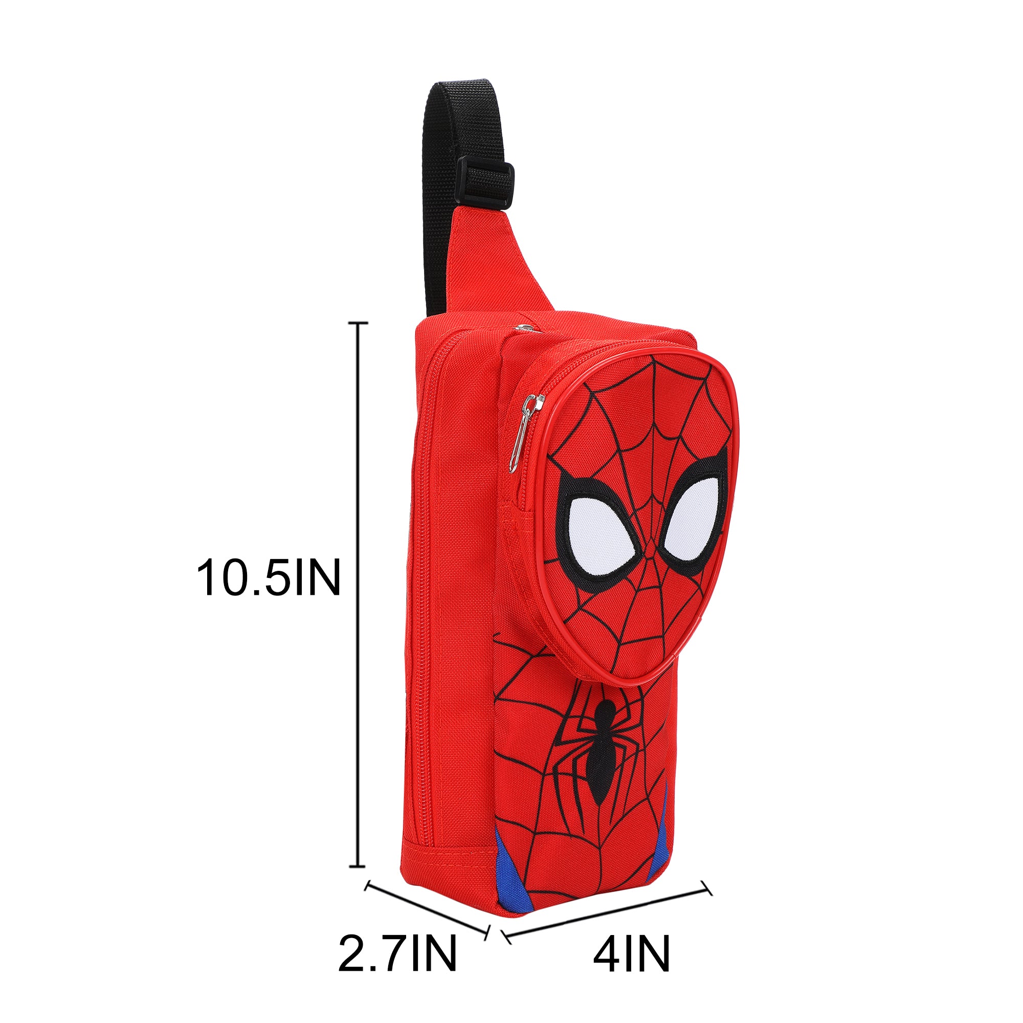 Spider-Man 3D Character Crossbody Sling Bag With Adjustable Strap
