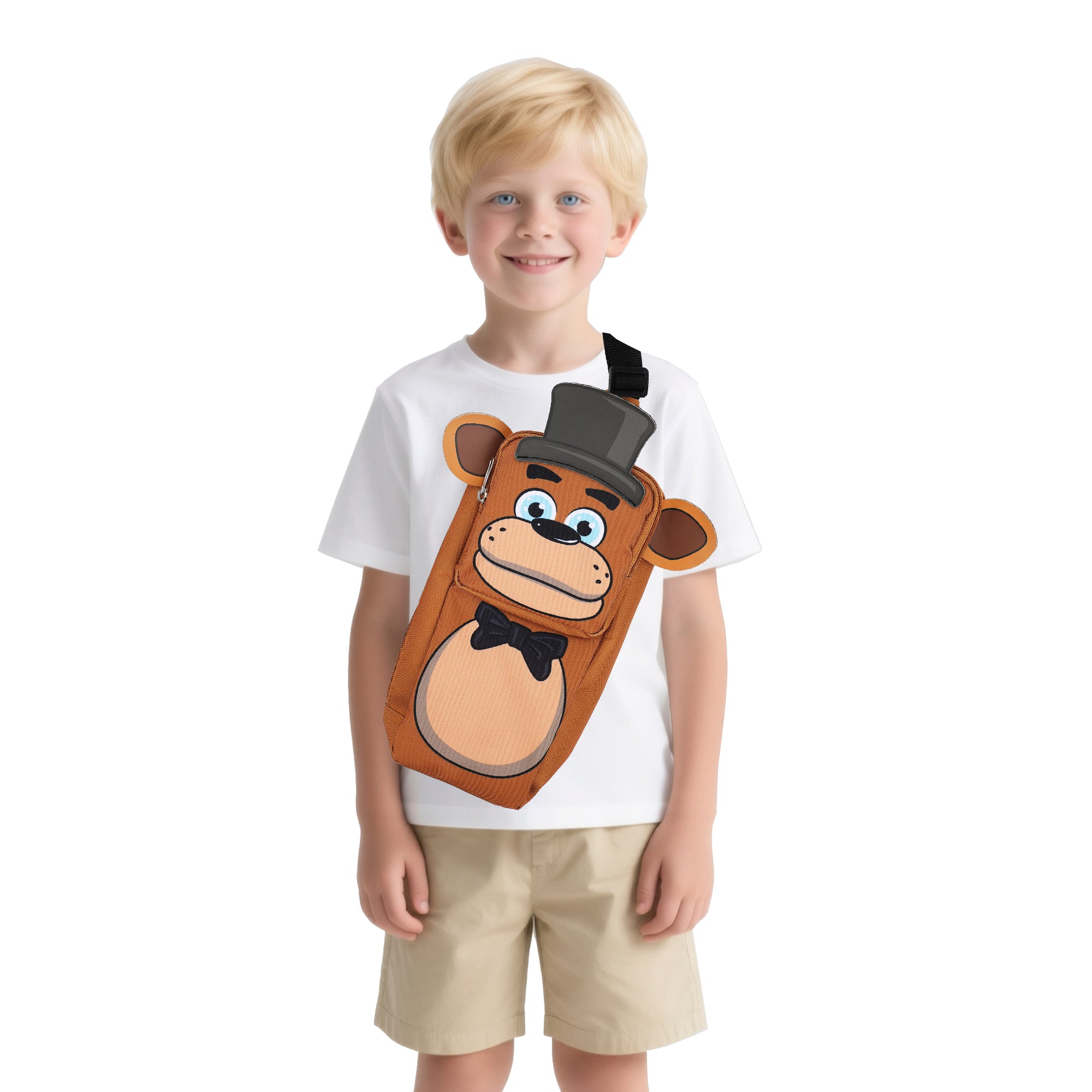 Five Nights at Freddy’s Freddy Fazbear Crossbody Sling Bag With Adjustable Strap
