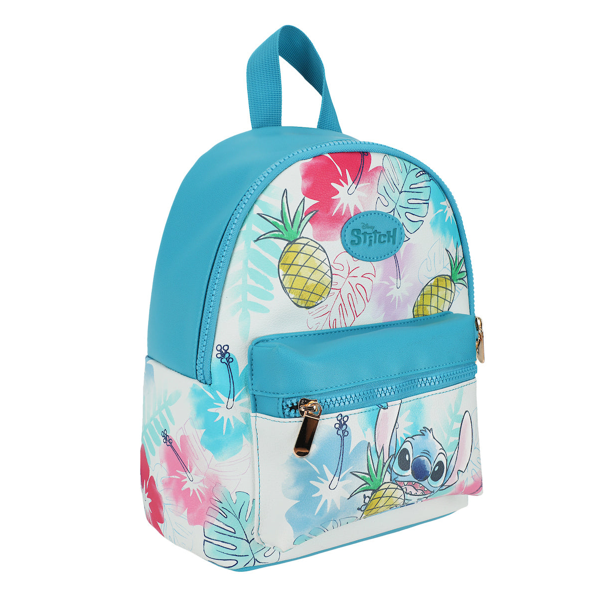 Lilo & Stitch Stitch With Pineapple Faux Leather 11.5" Mini Backpack