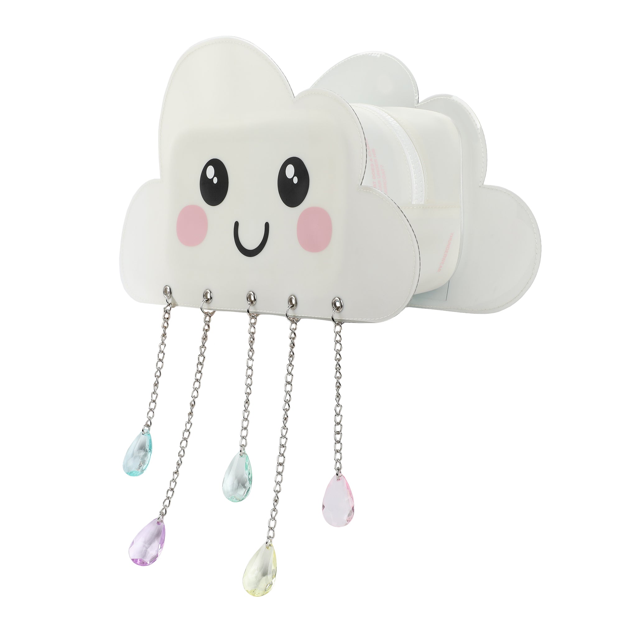 Bioworld Cute Cloud with Jewel Charms Clear Mini Backpack