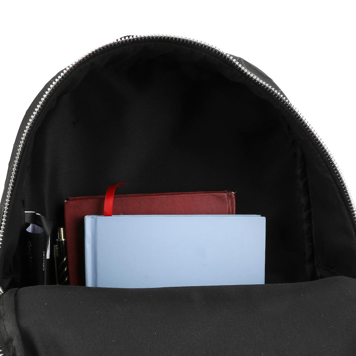 Nightmare Before Christmas Applique Character Art 12.5" Black Mini Backpack