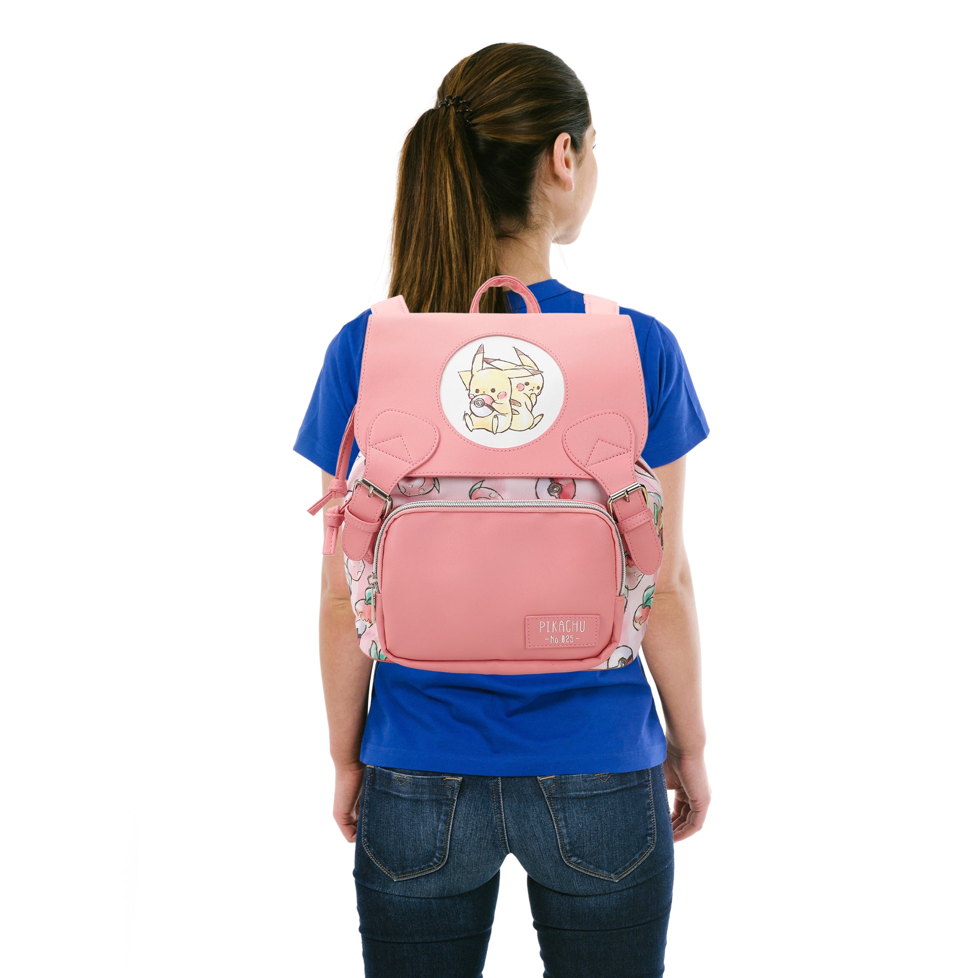 Pokémon Pikachu & Poké Balls Pink 10" Adult Mini Rucksack