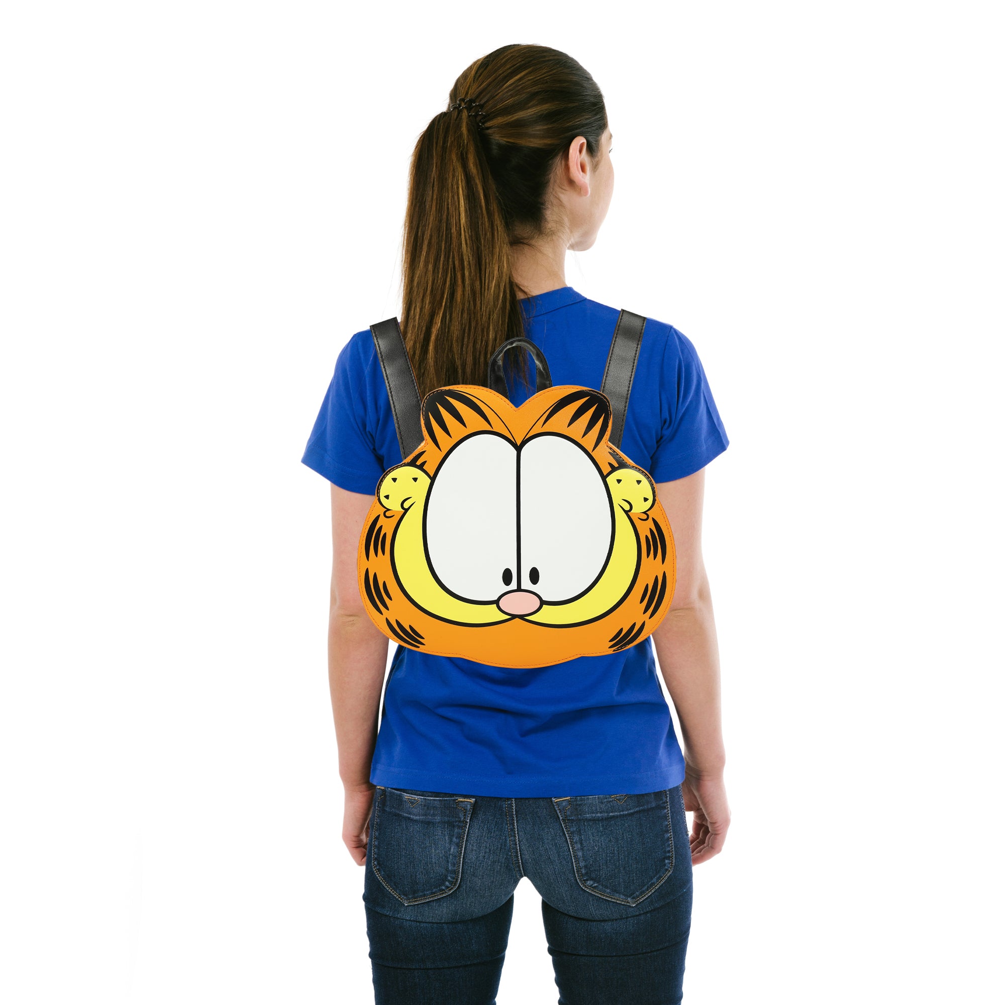Garfield Character Head Orange 9" Adult Mini Novelty Backpack