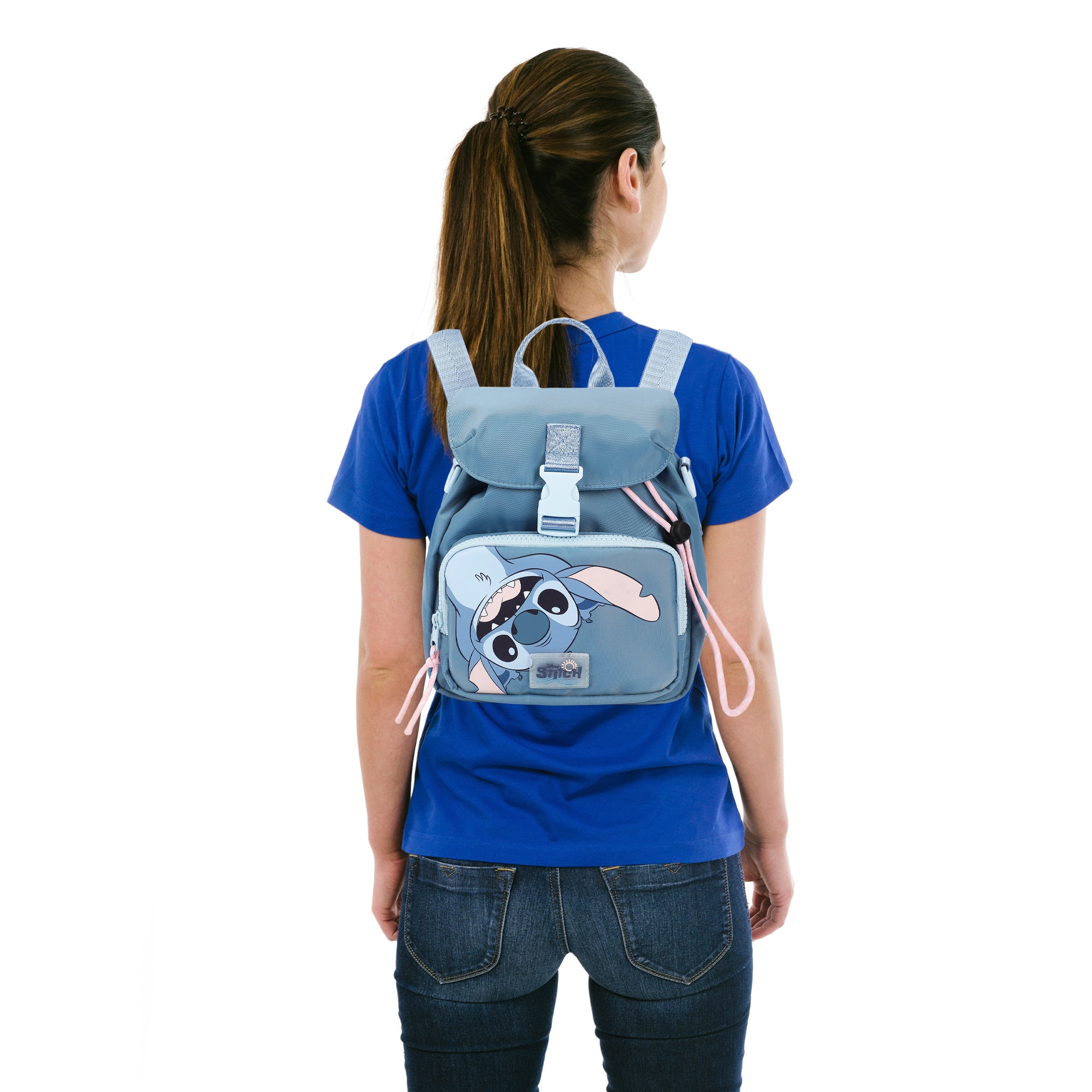 Lilo & Stitch Upside-Down Stitch Blue 8" Mini Backpack