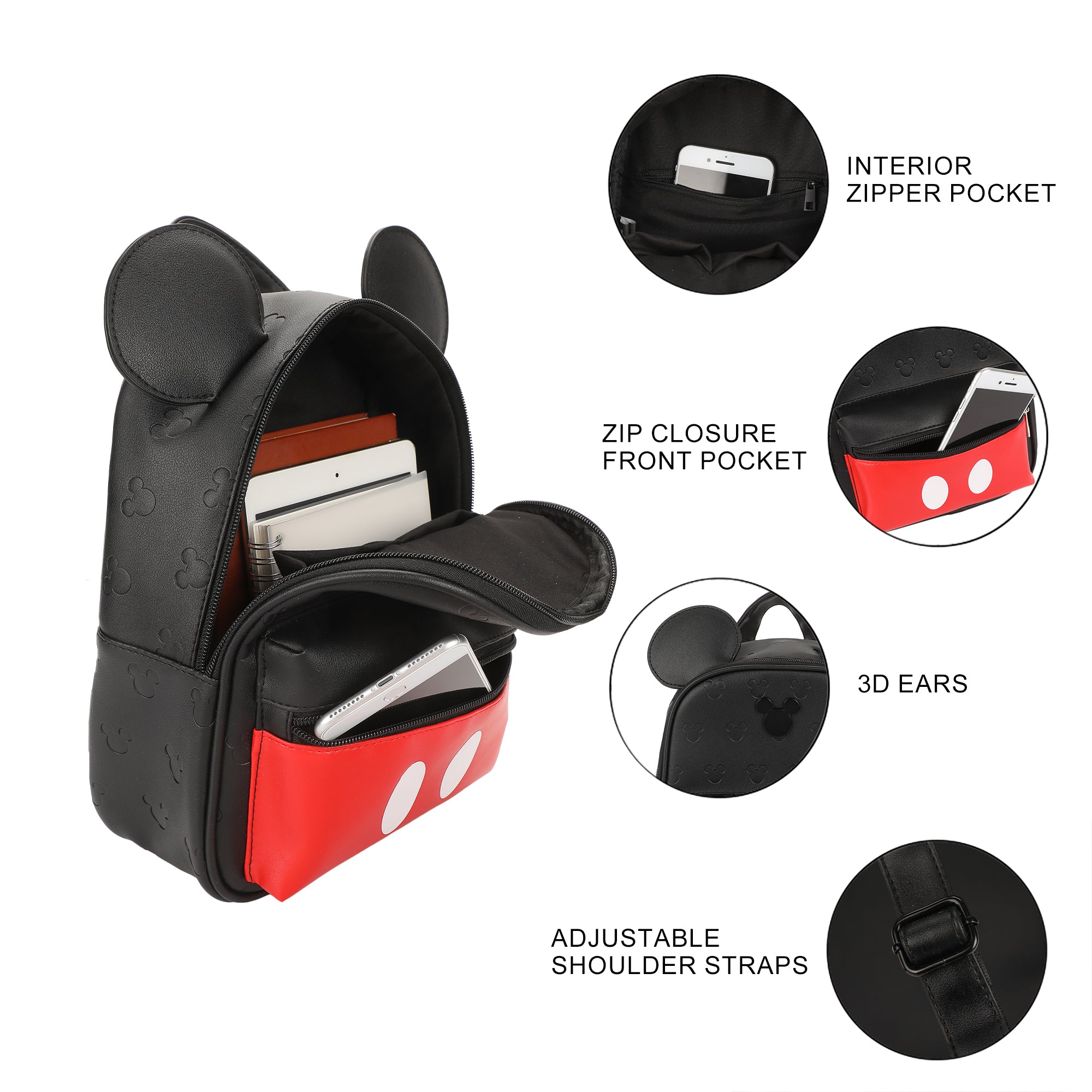bioworld mickey mouse mini backpack Mickey Mouse Classic 11" Women's Mini Backpack