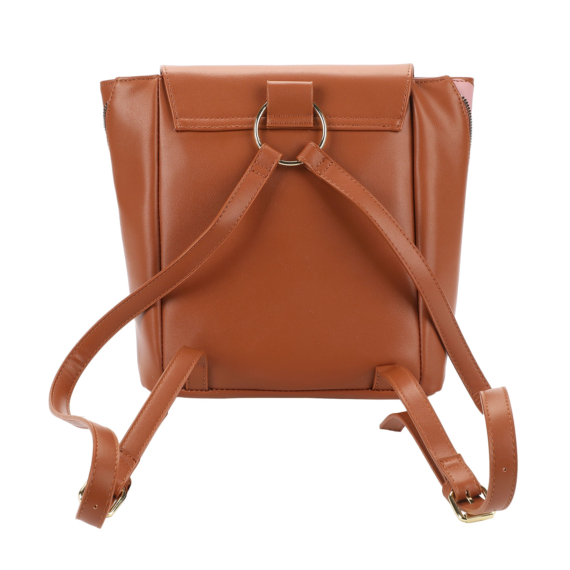 Disney Minnie Mouse Classic Faux Leather Mini Backpack with Bow Accent and Polka Dot Lining