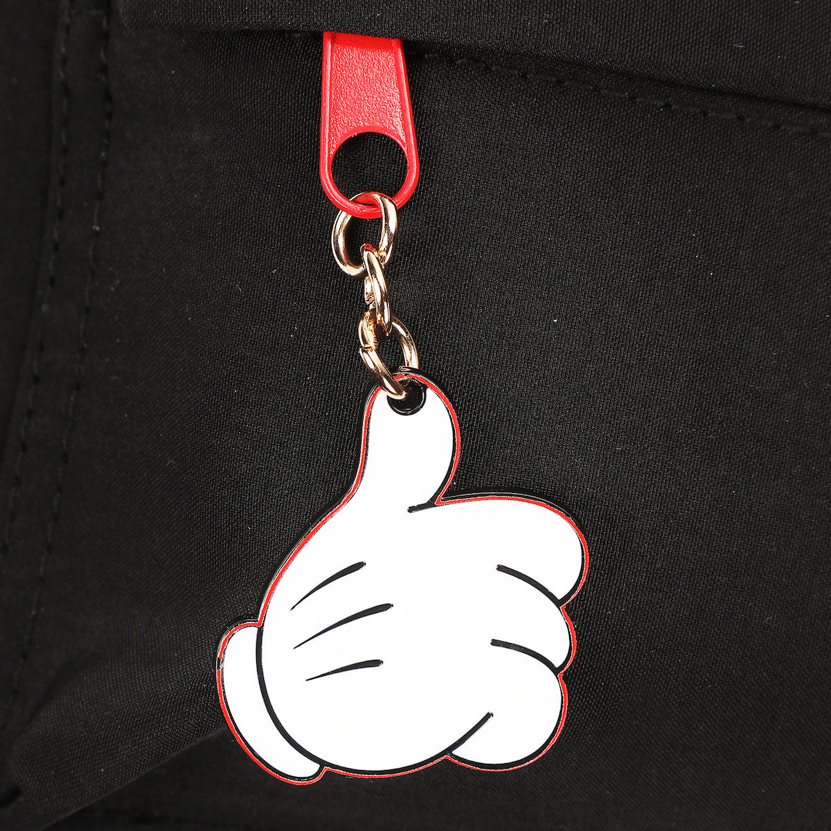 Disney Mickey Mouse Logo Cotton Canvas Women's Black Mini Backpack