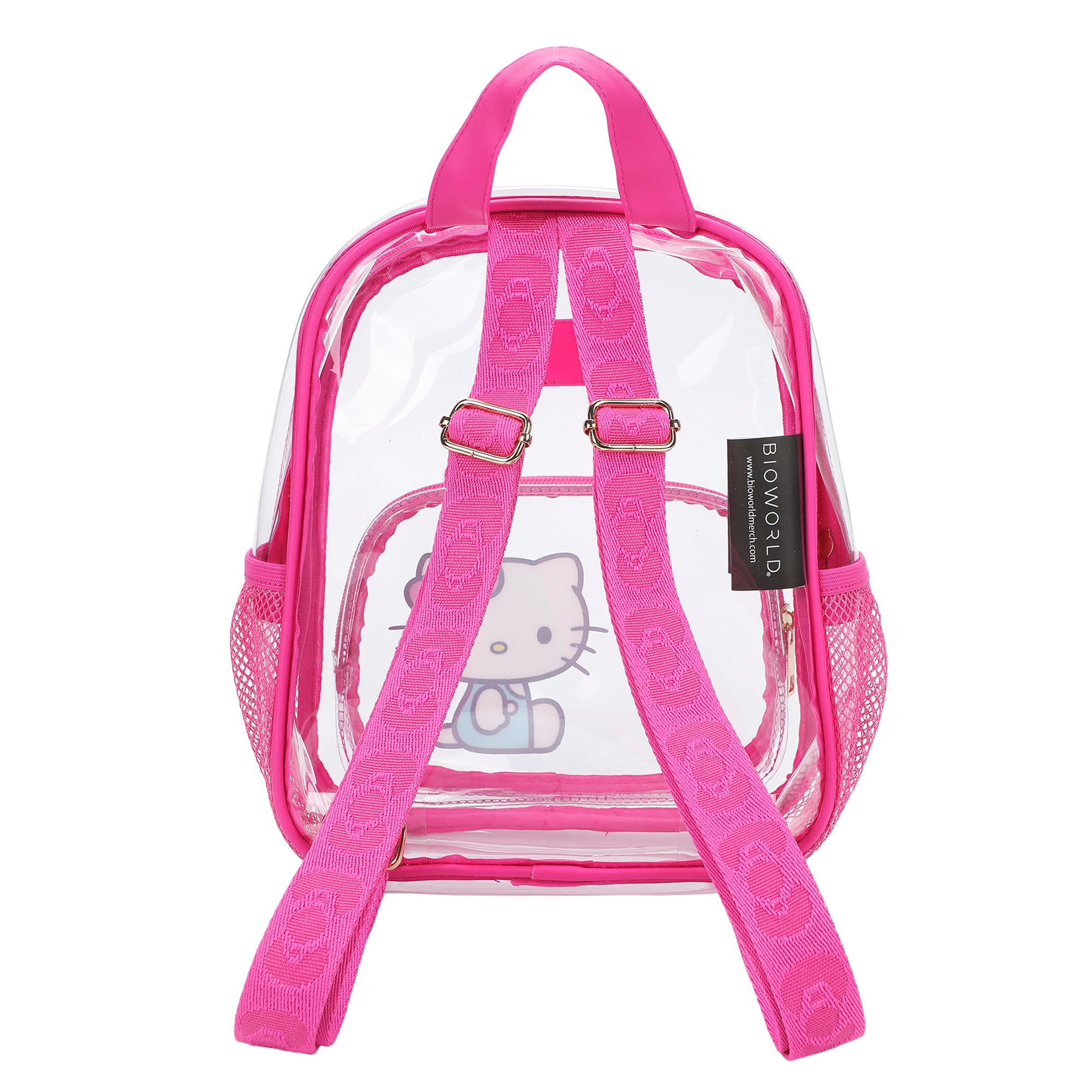 Hello Kitty Sitting Character Adult 11" Clear Mini Backpack