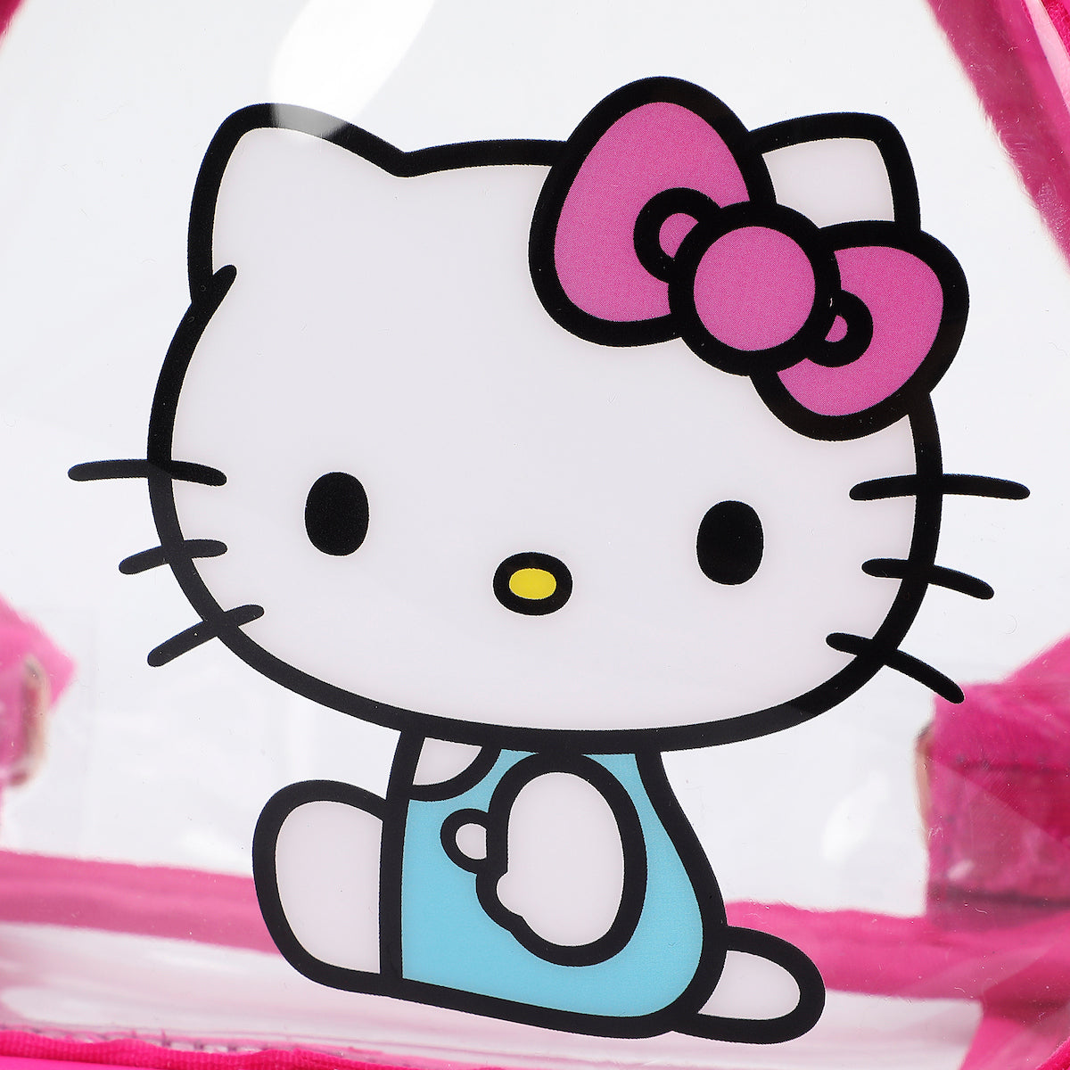 Hello Kitty Sitting Character Adult 11” Clear Mini Backpack