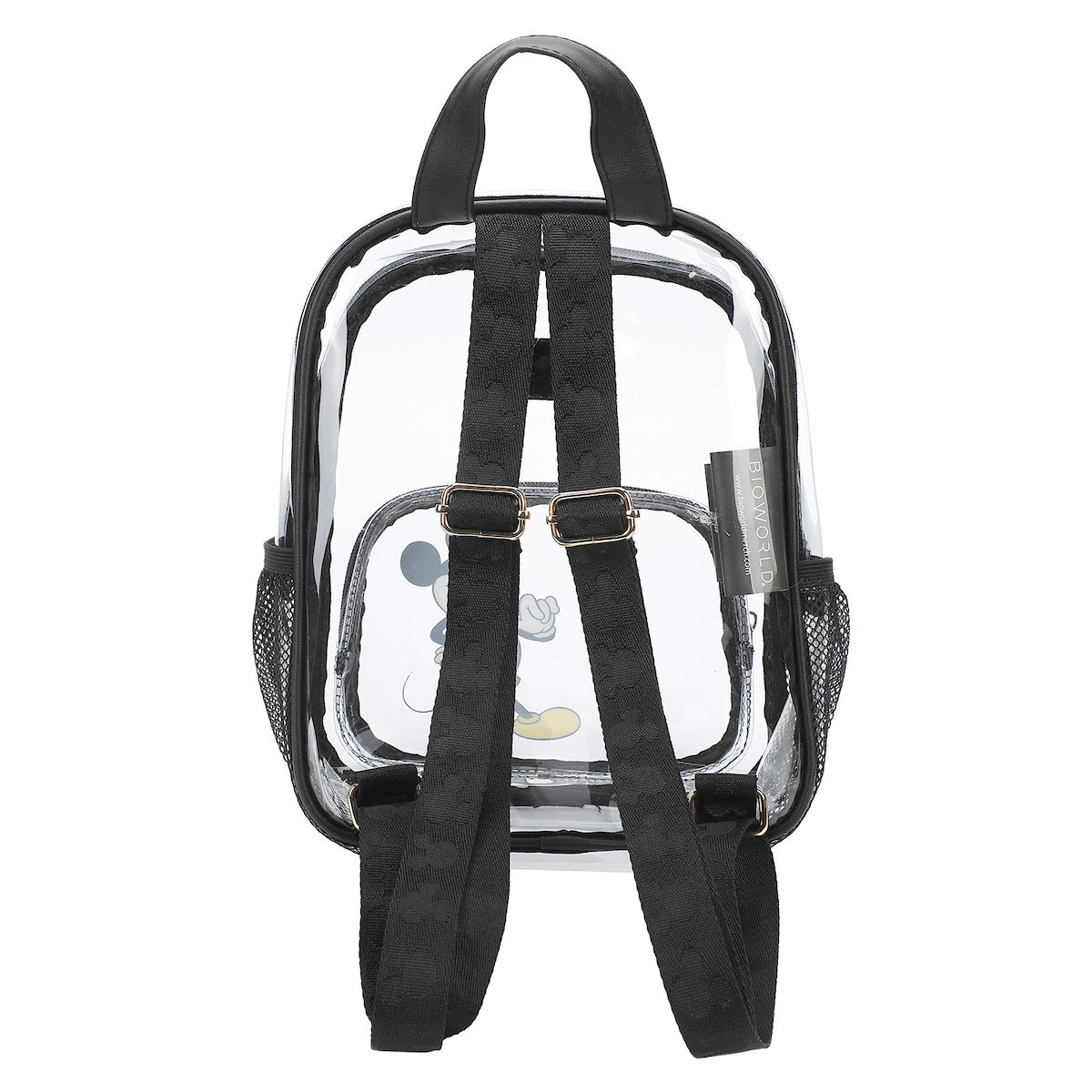 Disney Mickey Mouse Waving Adult 11” Clear Mini Backpack