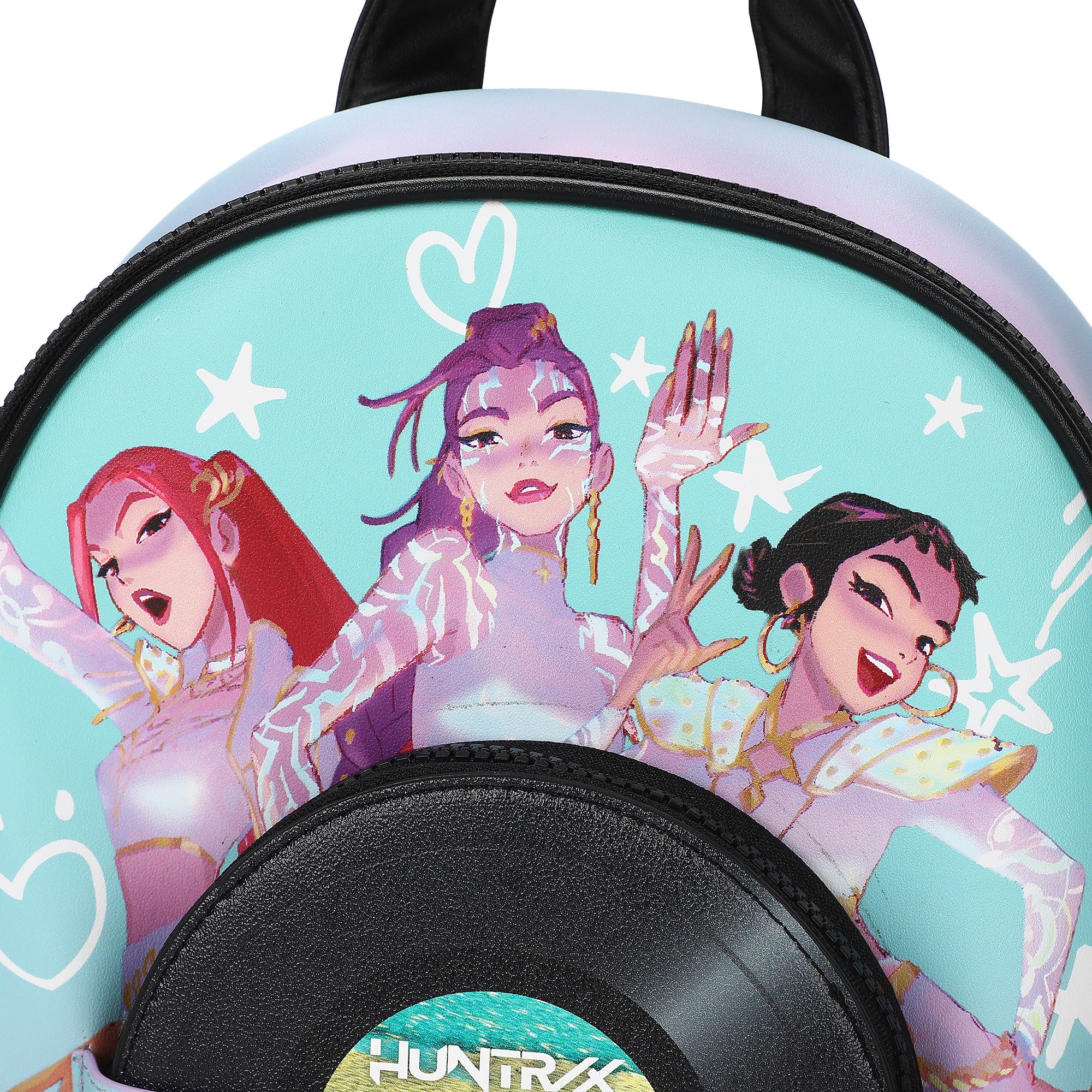 KPop Demon Hunters Iridescent Women's 10.2" Mini Backpack with Coin Purse
