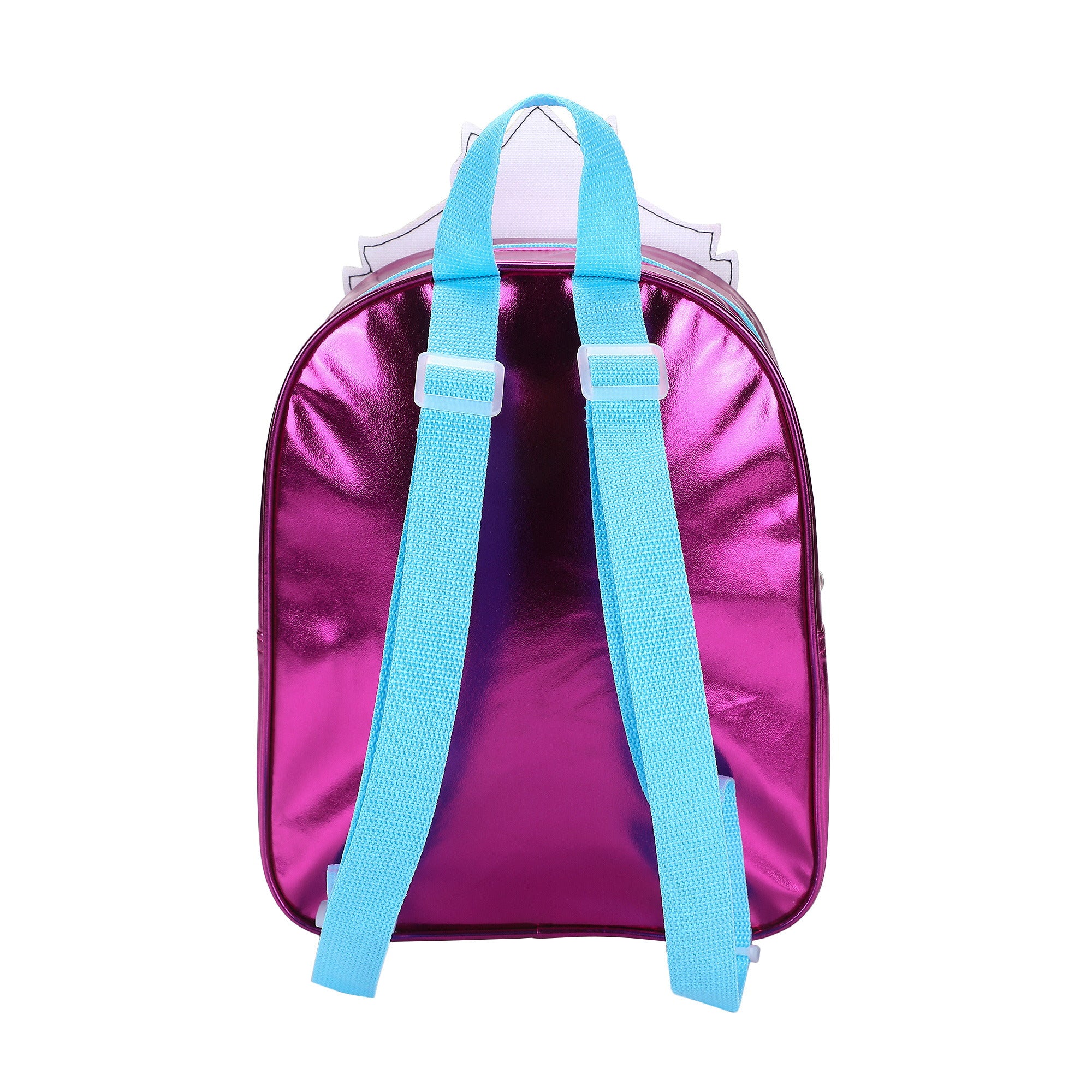 Super Mario Bros Girls Mini Backpack With 3D Clear PVC Applique and Glitter Pocket For Kids School