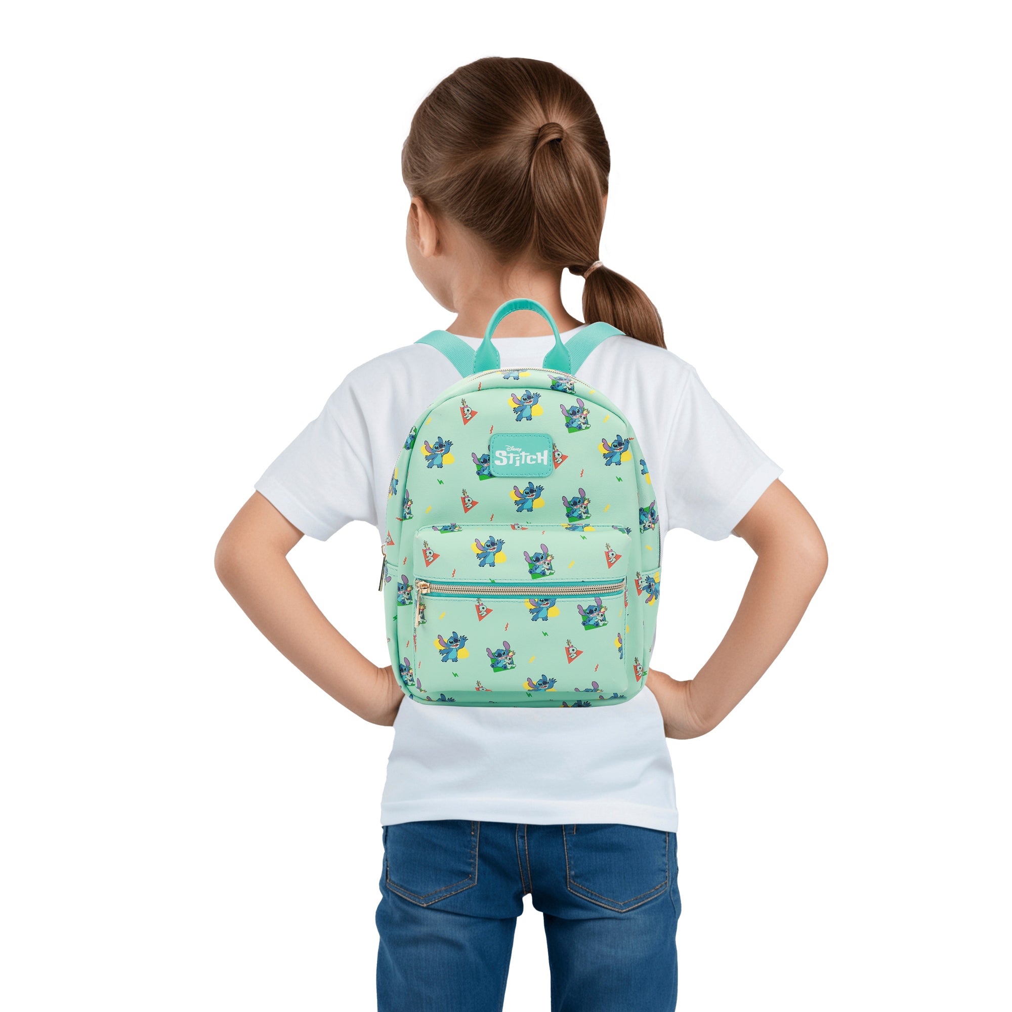 Disney's Stitch And Scrump All-Over Print 10.5" Mini Backpack