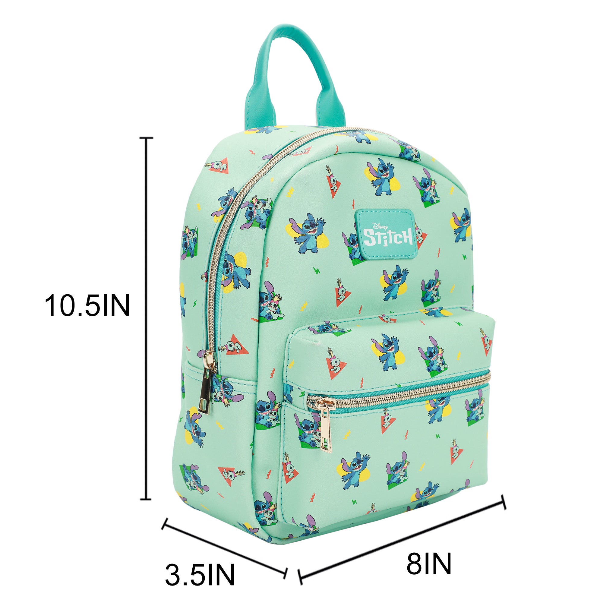 Disney's Stitch And Scrump All-Over Print 10.5" Mini Backpack
