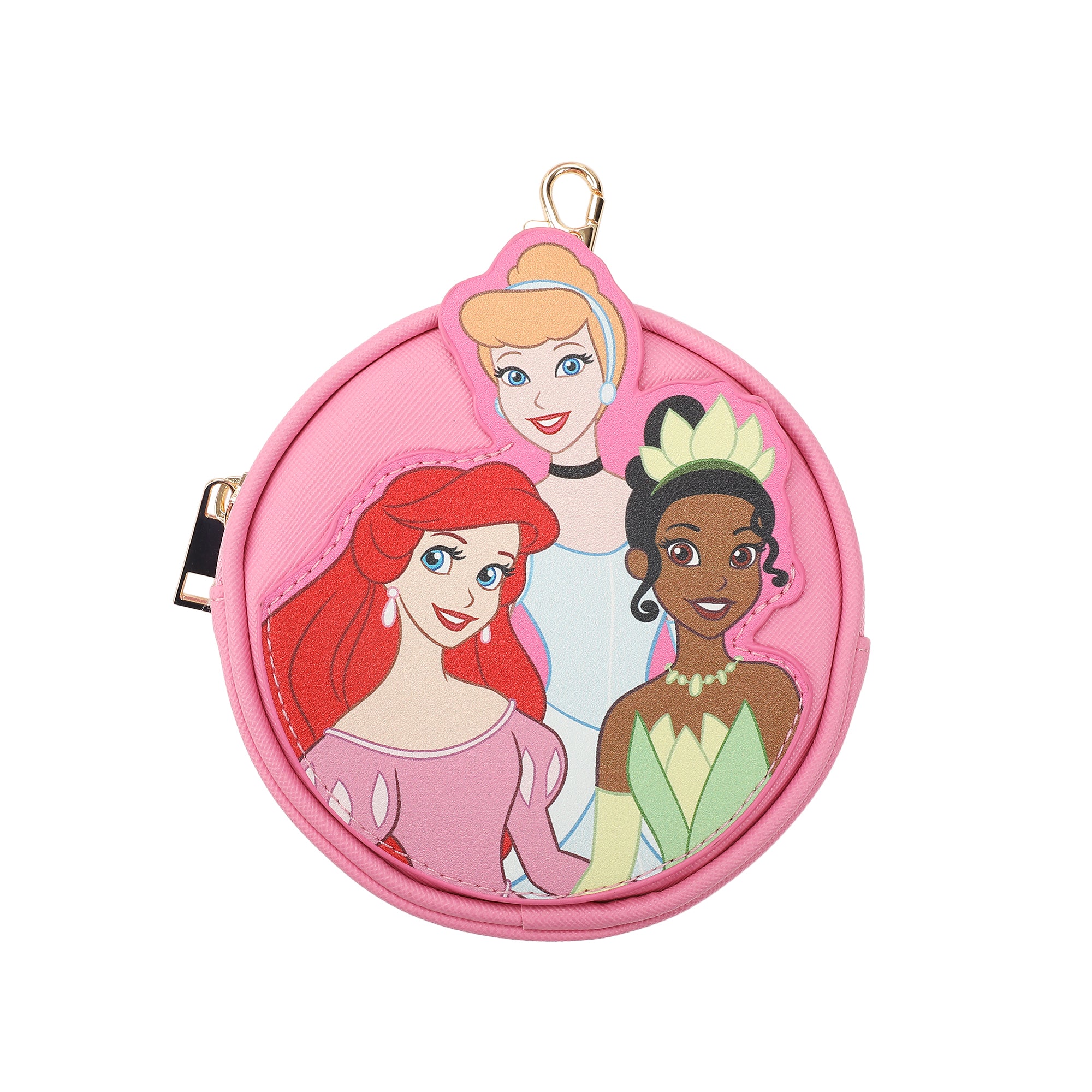Disney Princess Ariel Cinderella & Tiana Pink 10.5" Mini PU Backpack for girls