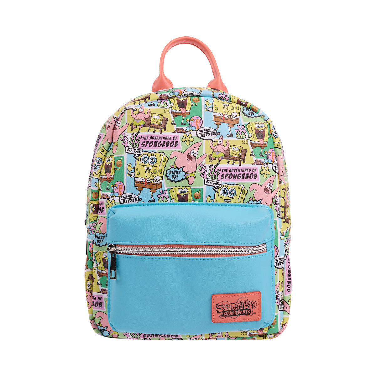 eleven mini backpack Spongebob Squarepants Character All-Over Print 11" Mini Backpack – Bioworld