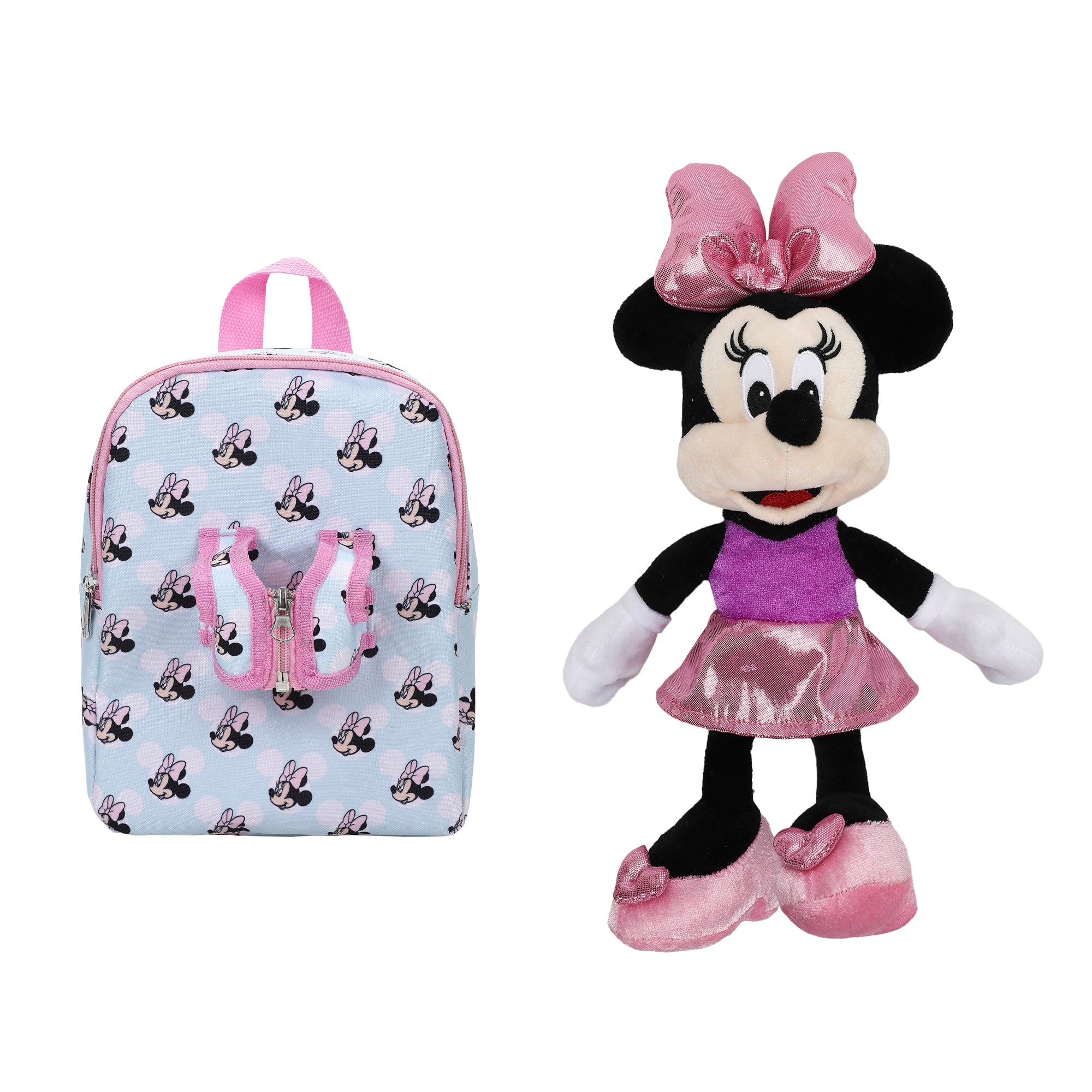 Disney Minnie Mouse Preschool Plush Mickey & 10" Backpack
