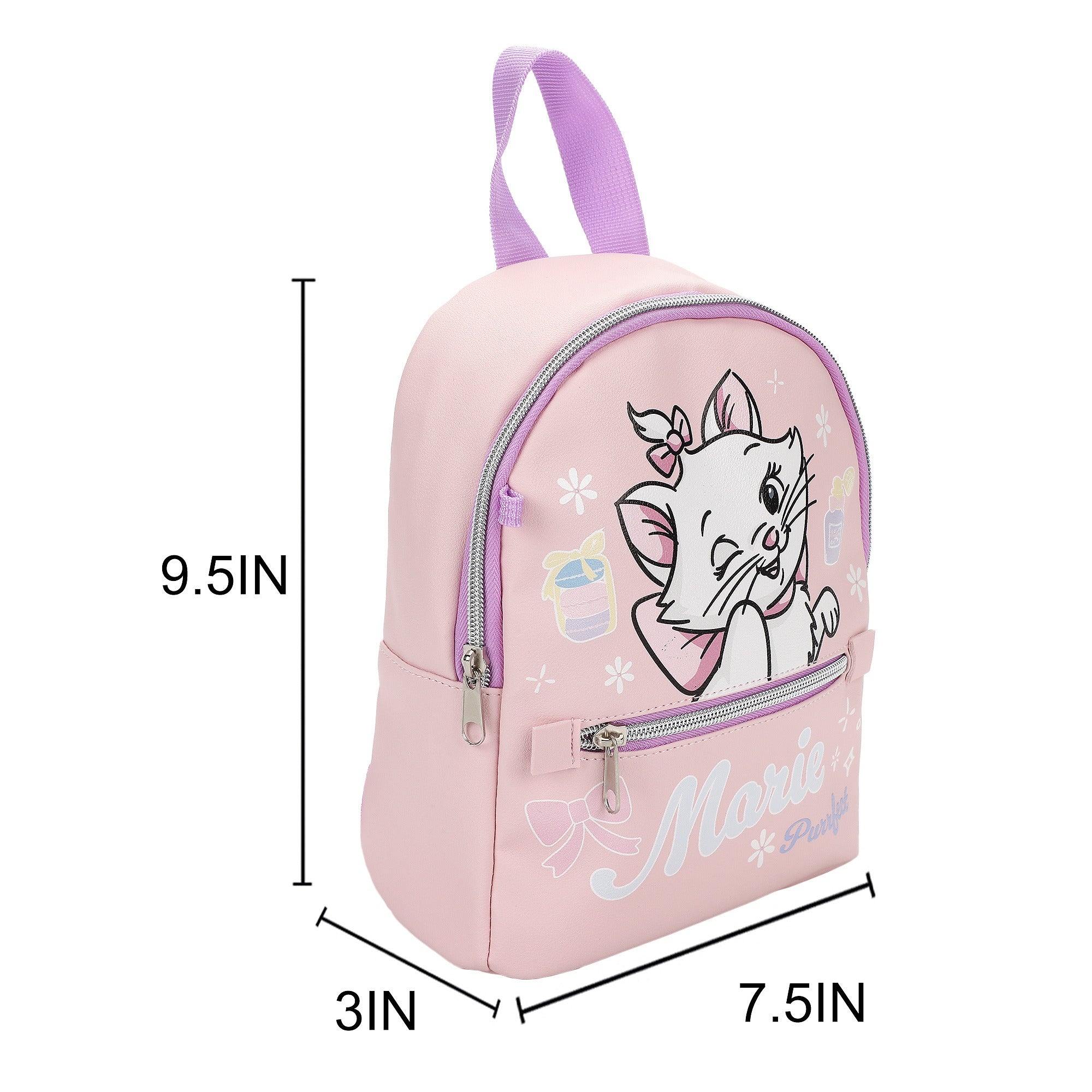 Aristocats Marie Mini Backpack, 9.5-Inch for Kids
