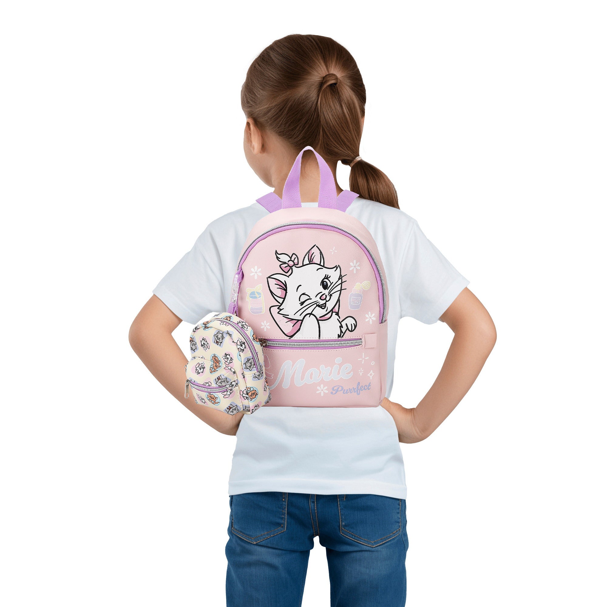 Aristocats Marie Mini Backpack, 9.5-Inch for Kids
