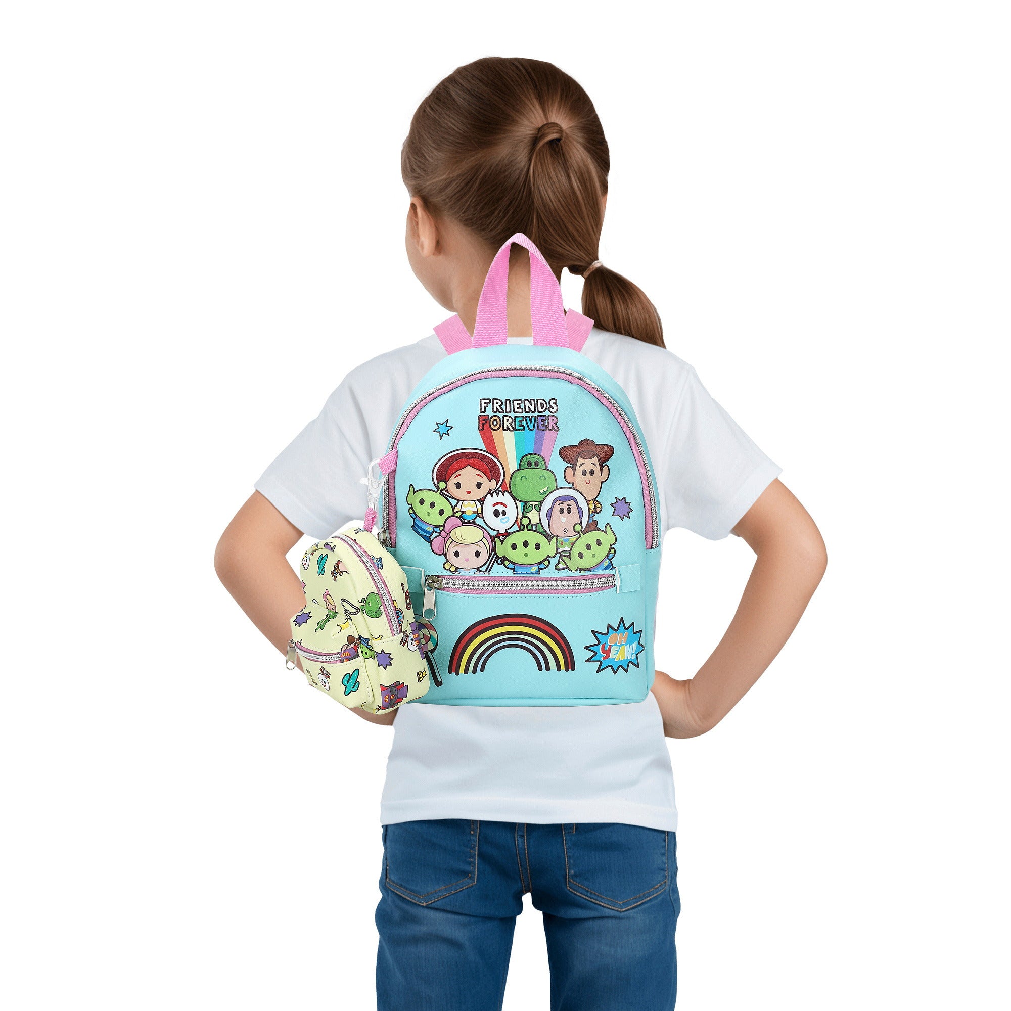 Toy Story Friends Forever PU 9.5-Inch Mini Backpack with Coin Purse
