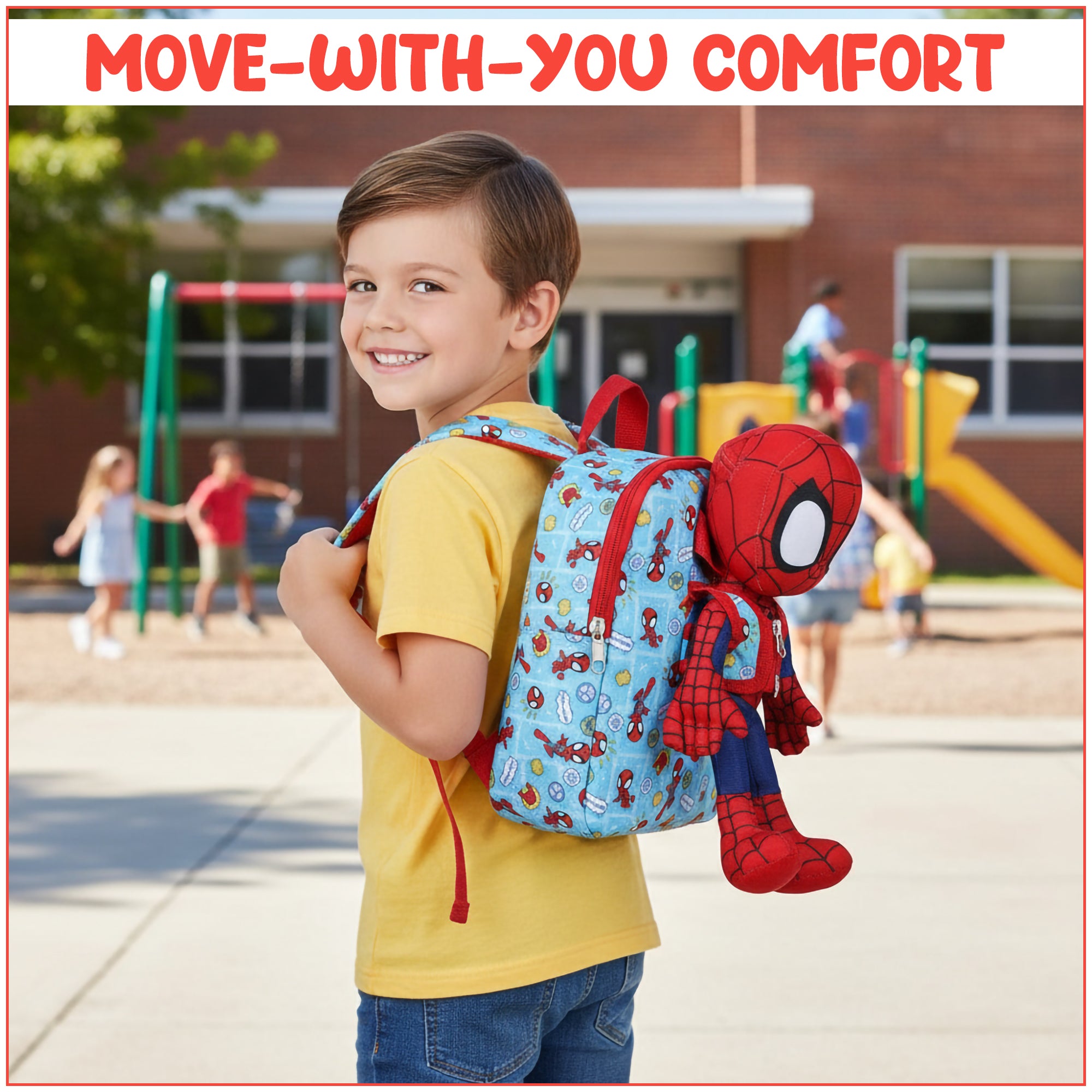 Spidey & His Amazing Friends Plush Spidey & 10" Backpack
